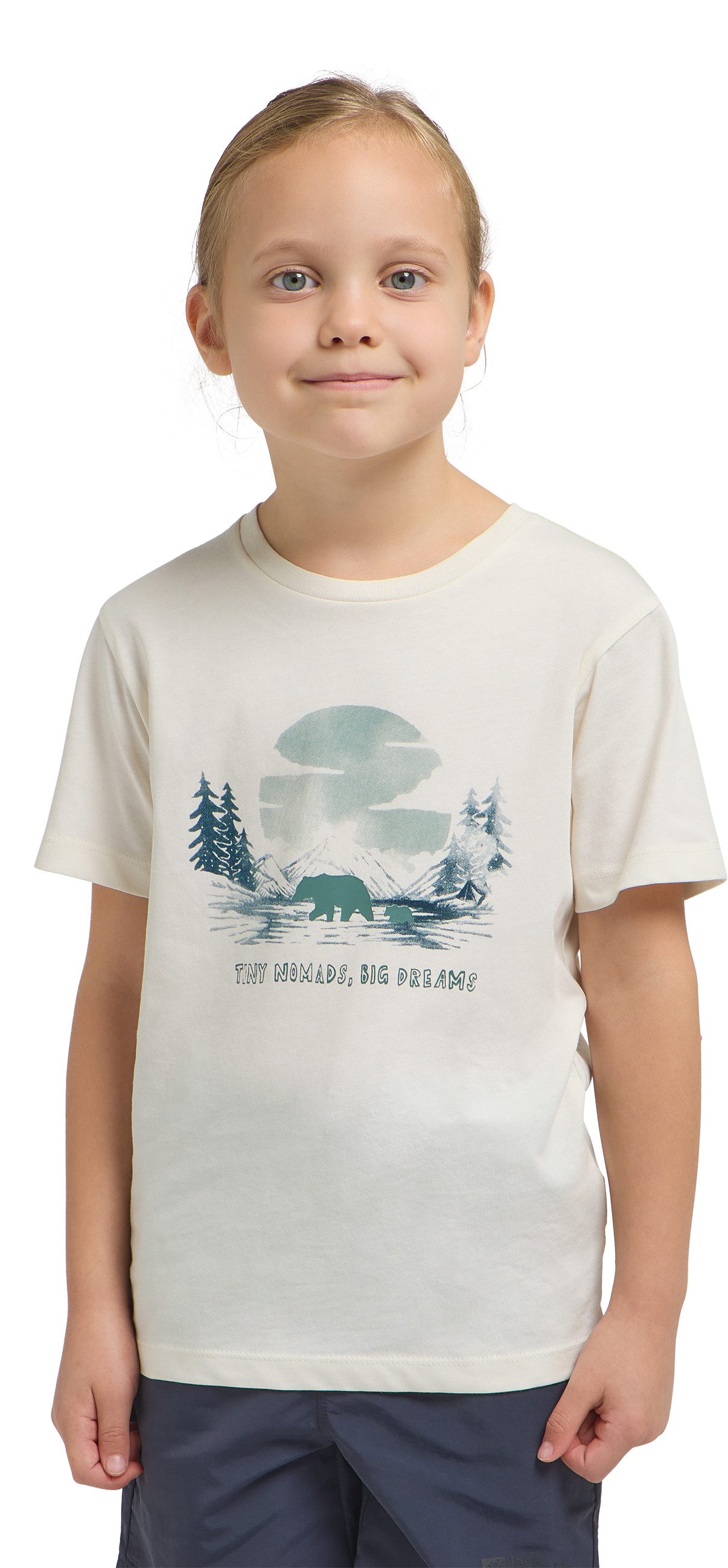 Jack Wolfskin T-shirt GRAPHIC COTTON T KIDS jongens t-shirts maat 152 wit