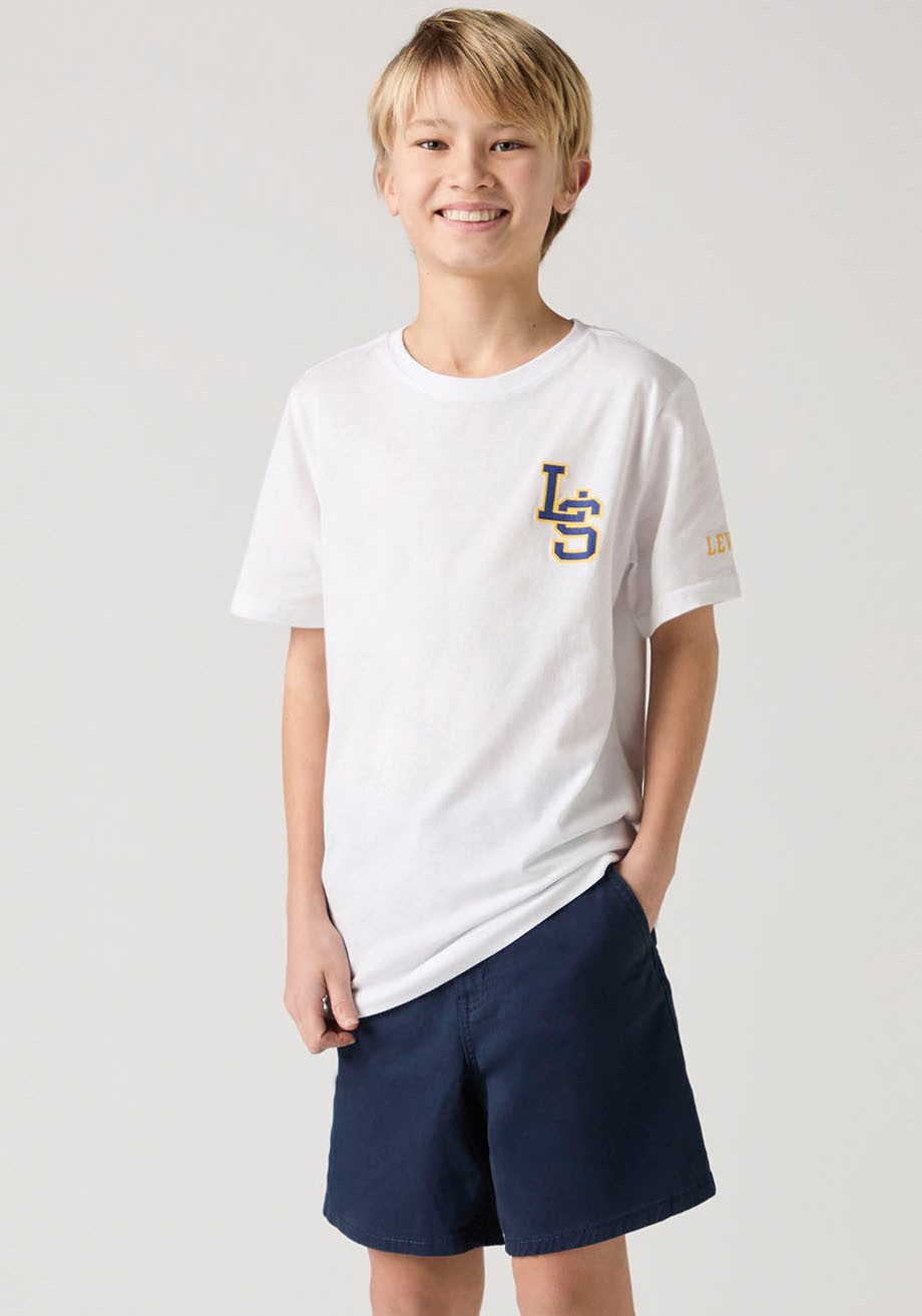 Levi's Kidswear T-shirt LVB "LS" MONOGRAM TEE met merkdruk voor jongens jongens t-shirts maat 8 (128)