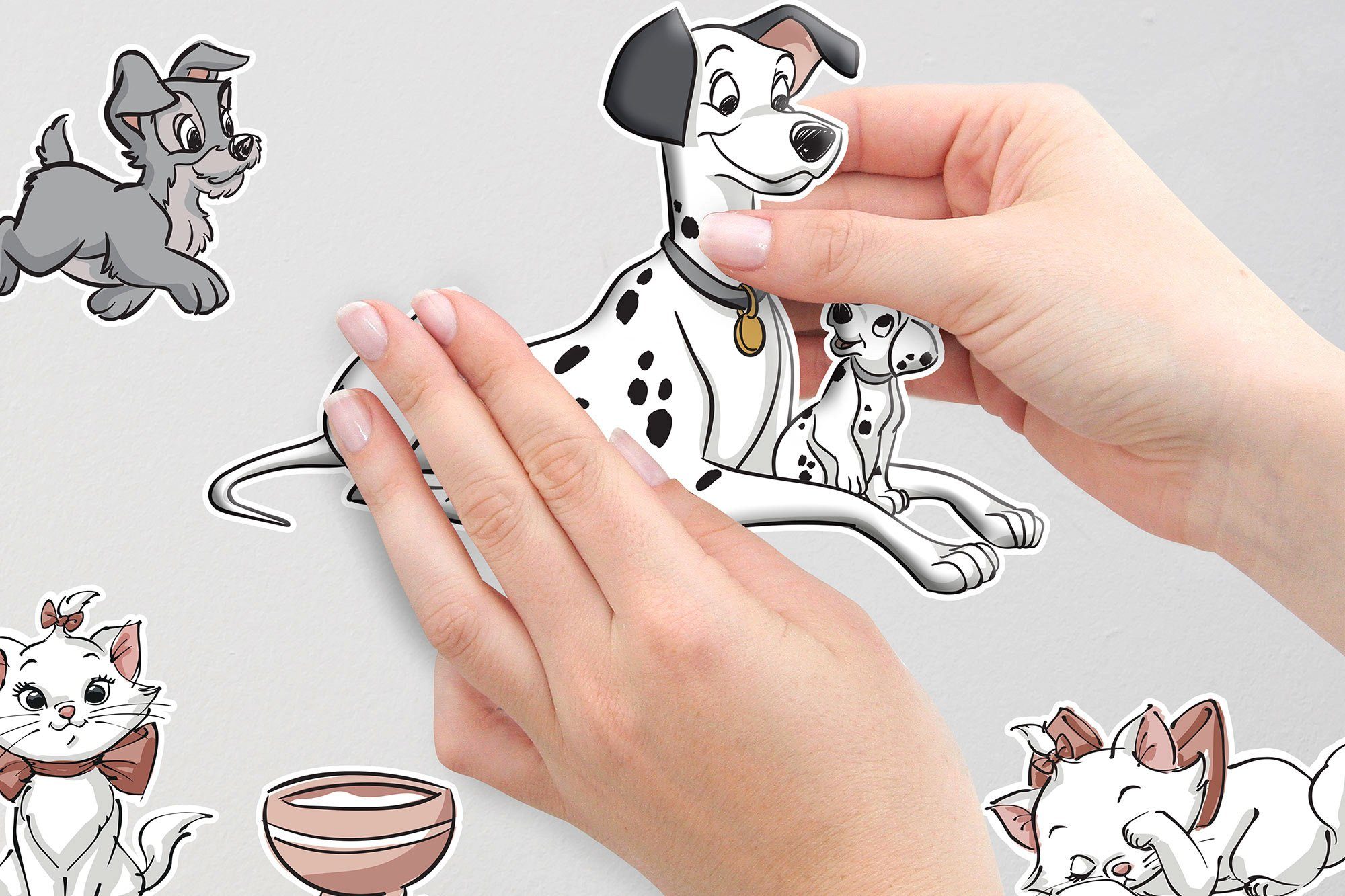 Komar Wandfolie Disney Cats and Dogs - afm. 50 x 70 cm (27-delig)
