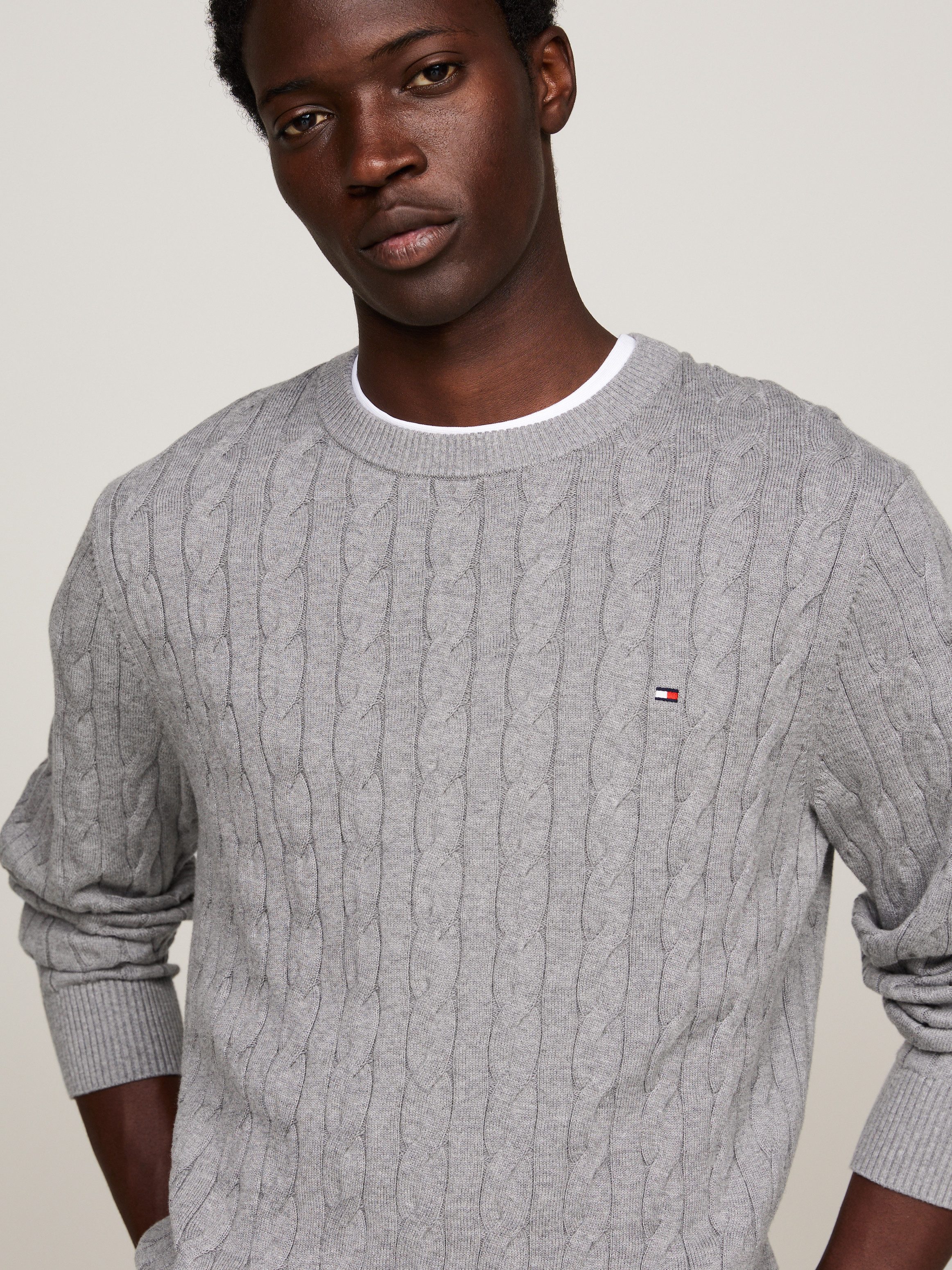 Tommy Hilfiger Gebreide trui CLASSIC CABLE CREW NECK