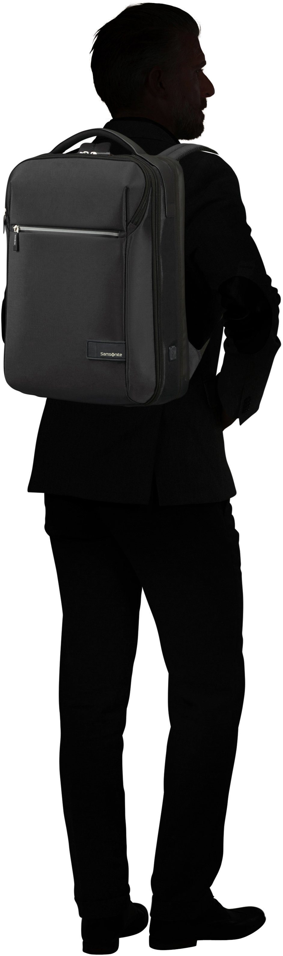 Samsonite Laptoprugzak LITEPOINT Vrijetijds rugzak schoolrugzak USB-poort 17,3-inch laptopvak
