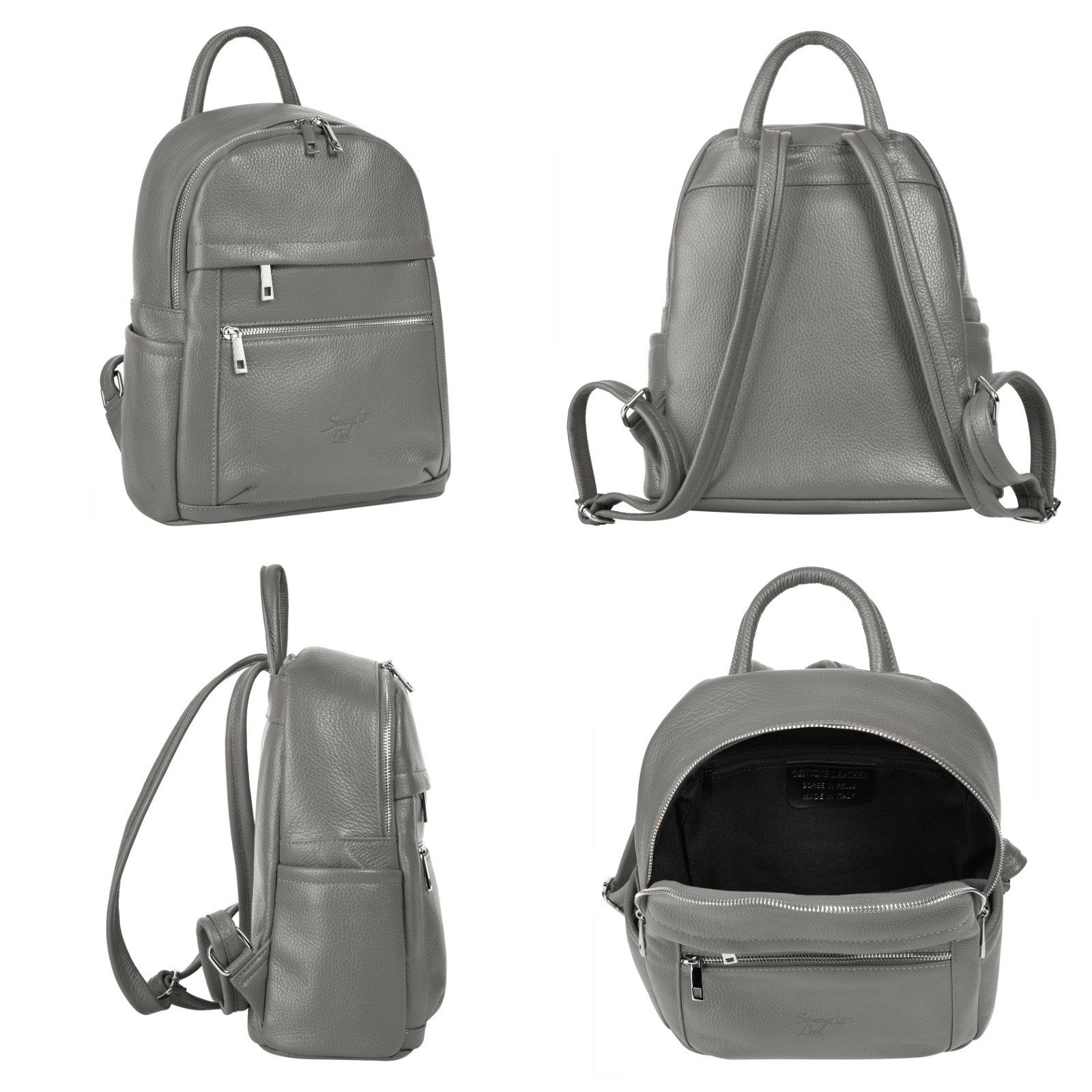 Samantha Look Rugzak echt leer, made in italy