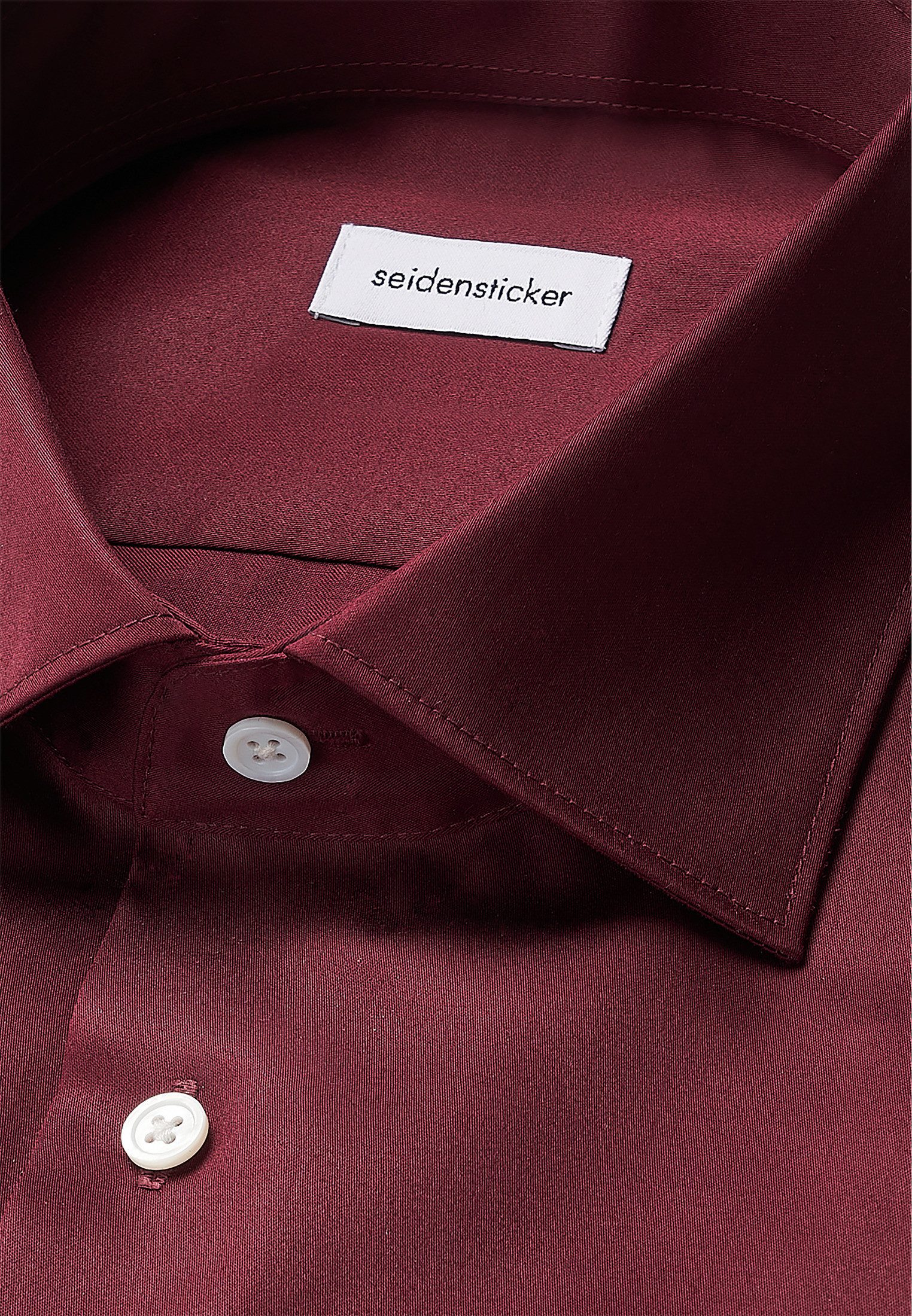 seidensticker Businessoverhemd Zwarte roos Slim Kentkraag uni
