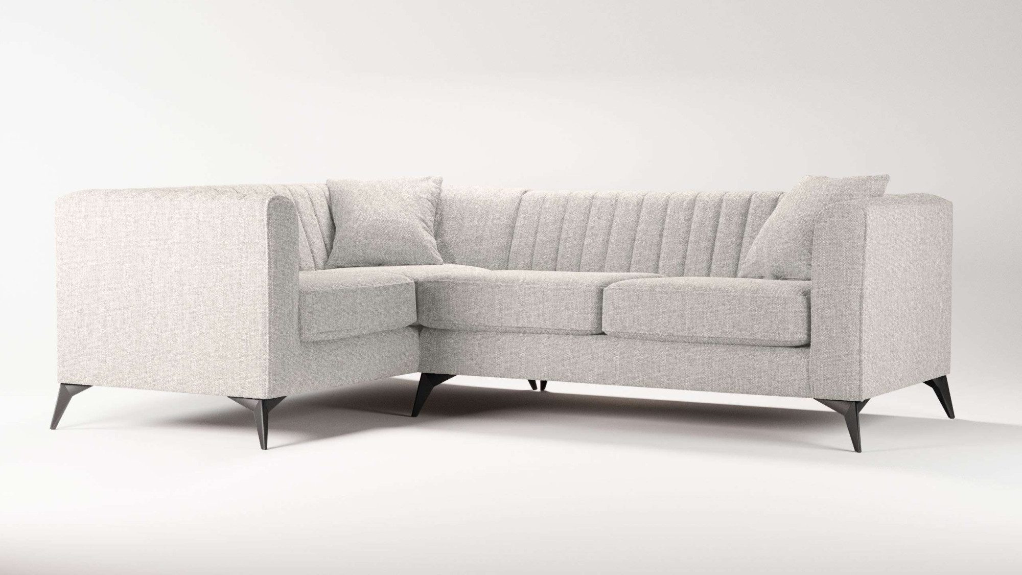 Places of Style Hoekbank MATTHEW L-vorm ideaal voor kleine ruimtes, afmetingen B/D/H: 240/167/74 cm