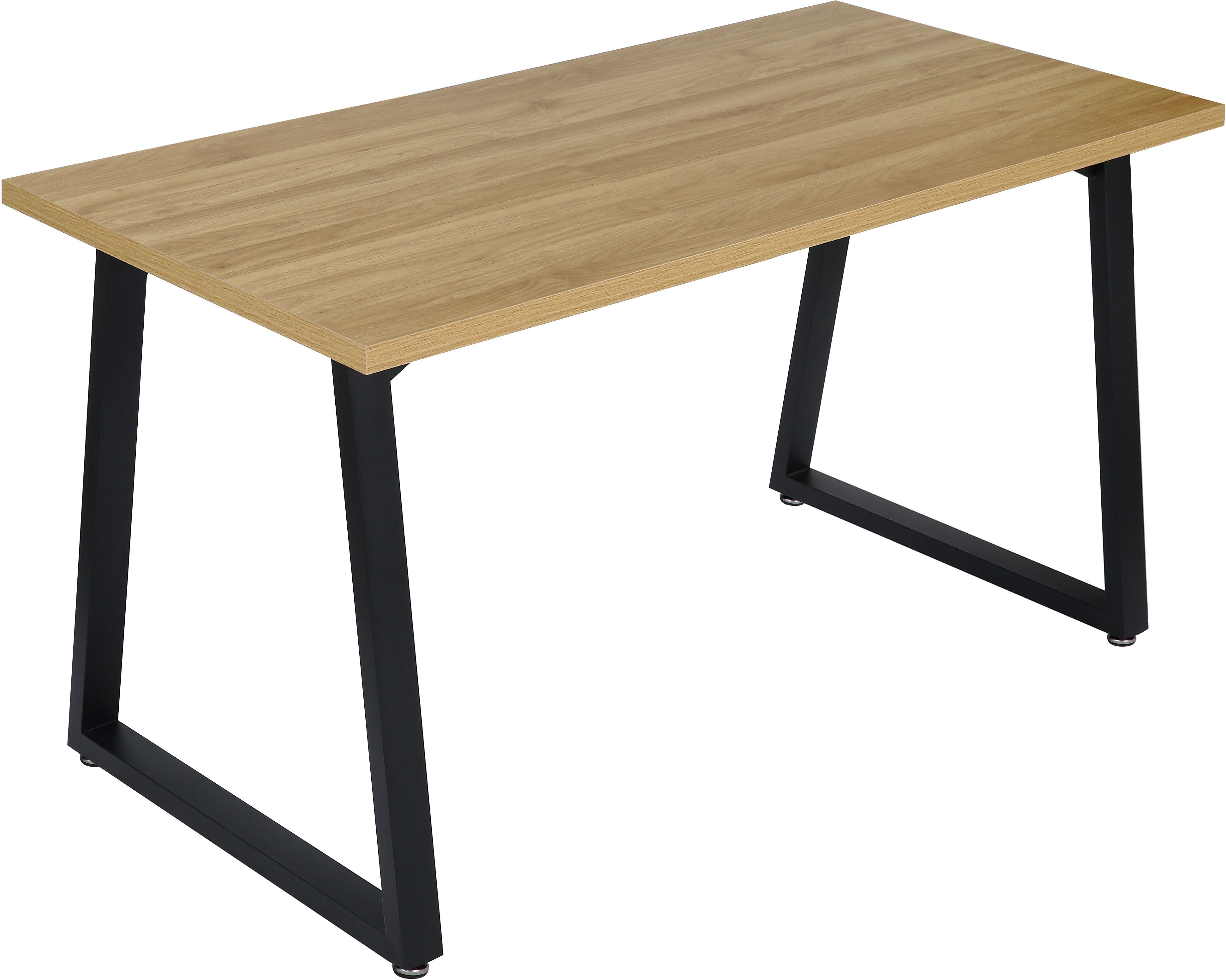 Home affaire Eettafel Soyans moderne kuipframe, in vier breedtes, melaminehars gecoat
