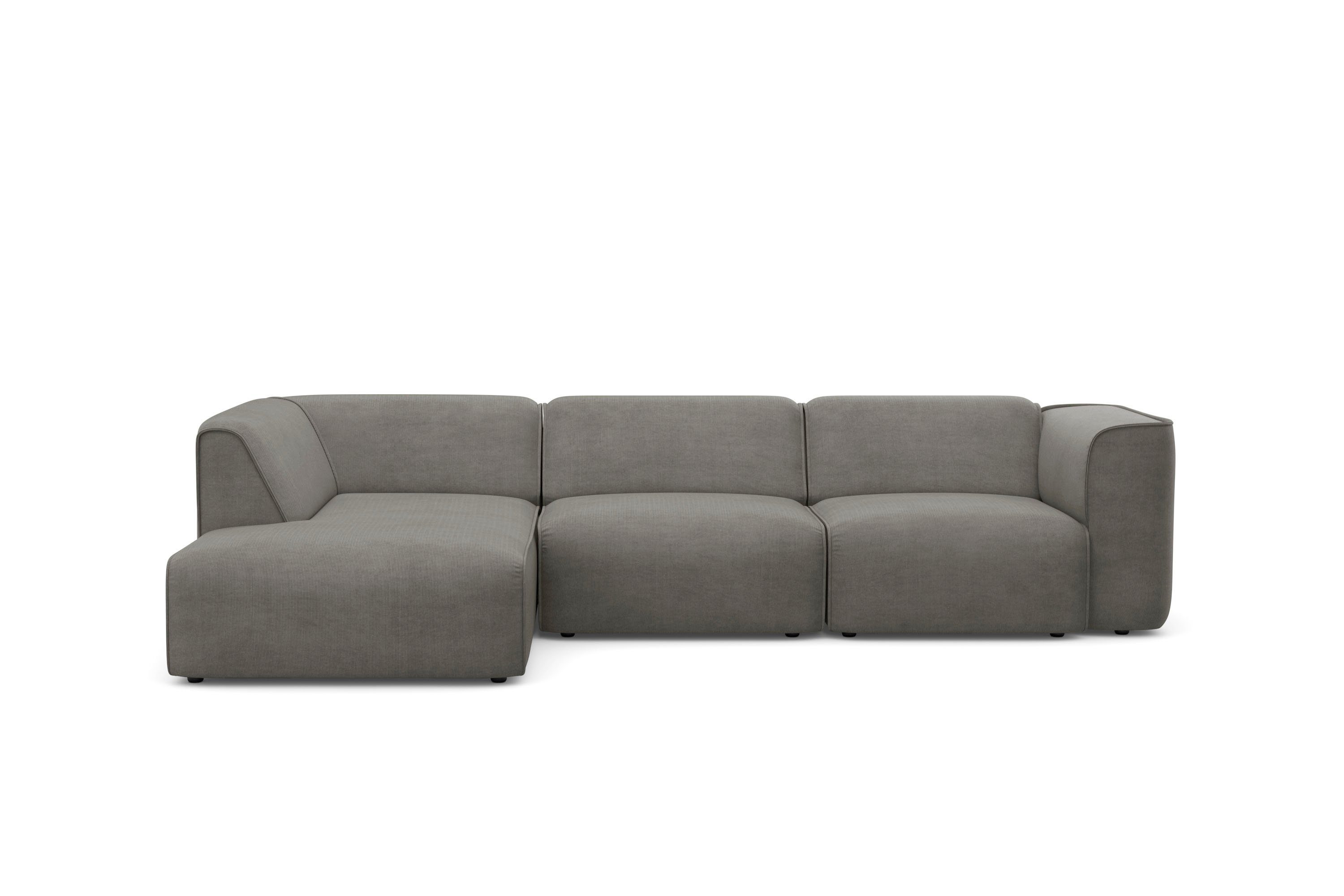 RAUM.ID Hoekbank Merid L-vorm, altijd uitbreidbaar met modules, B/D/H: 295/162/70 cm