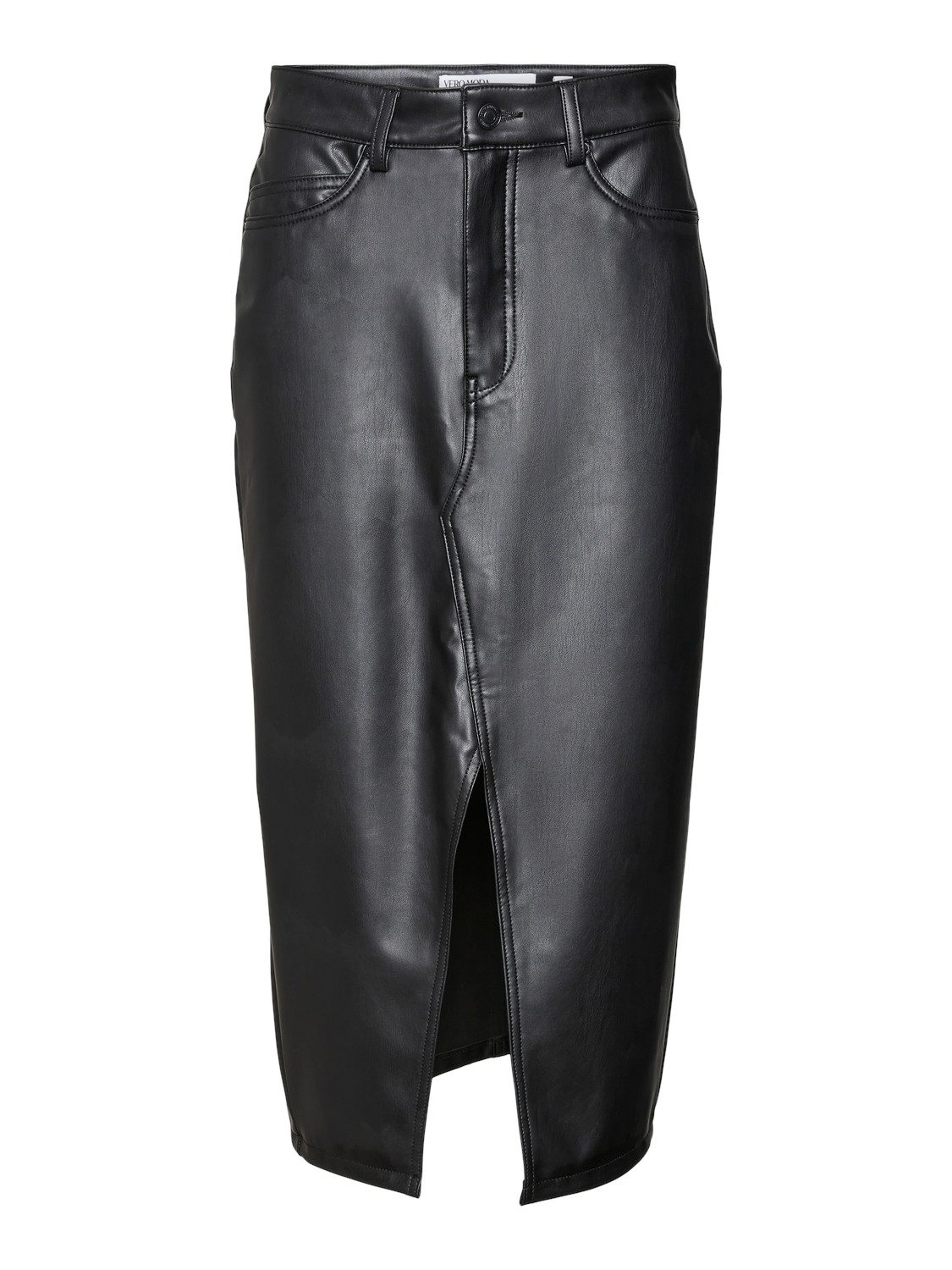 Vero Moda Imitatieleren rok VMVERI HR CALF PL SKIRT NOOS