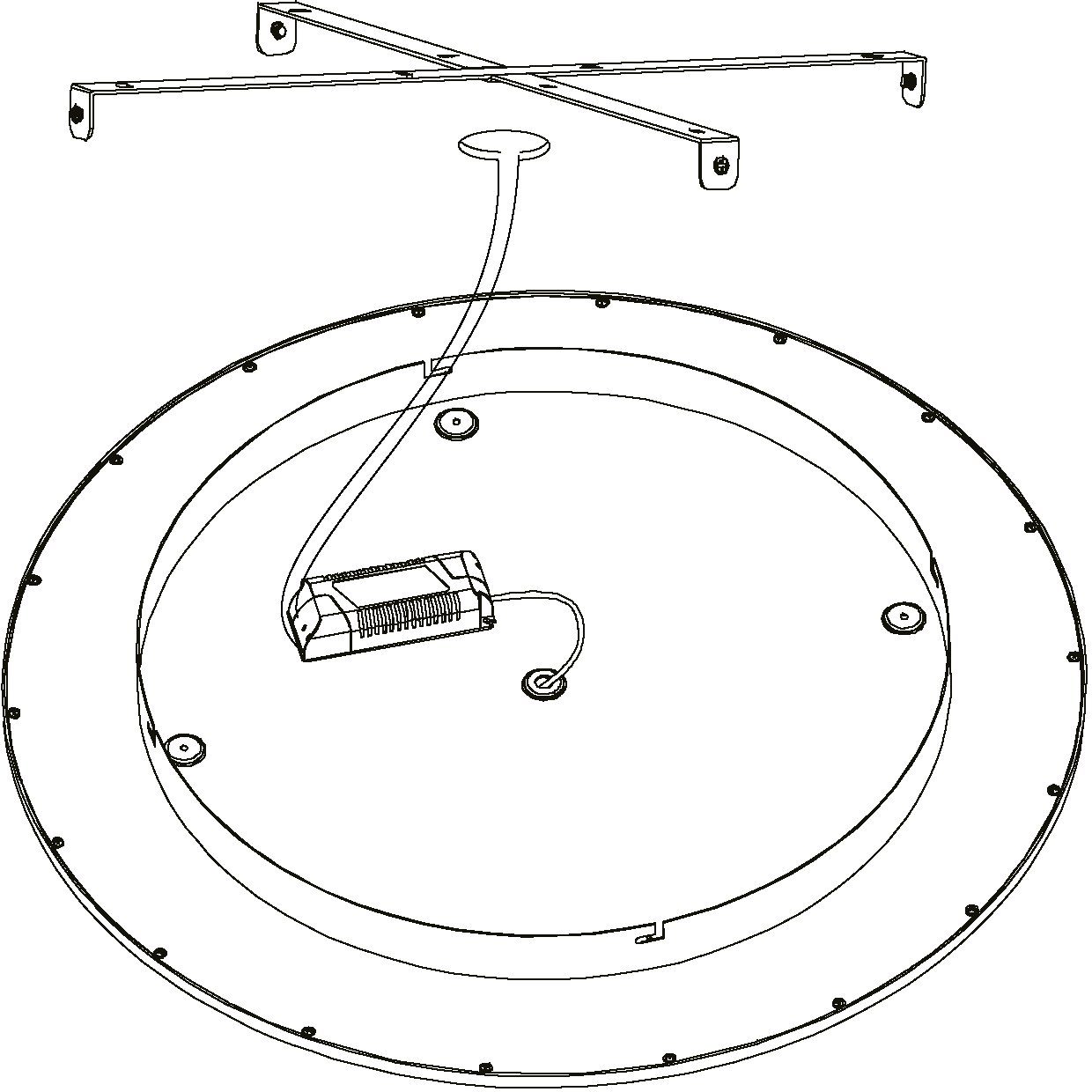 EGLO Plafondlamp SARSINA Wand-/plafondlamp, H5,0 x, wit, lamp incl. (1 stuk)