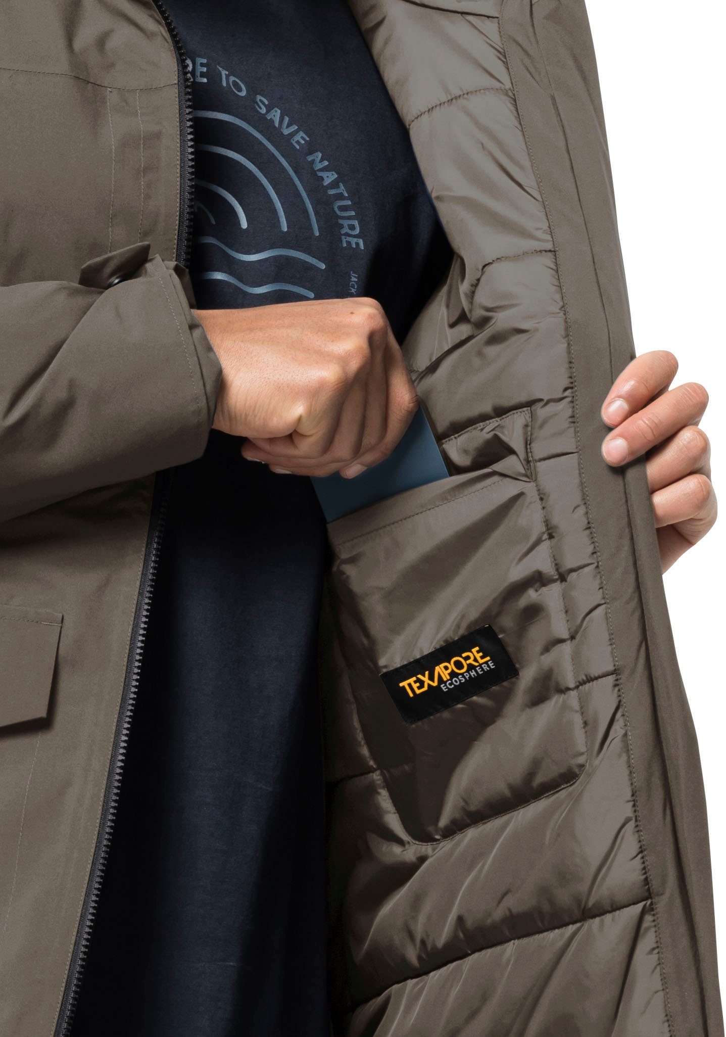 Jack Wolfskin Functionele parka KOENIGSBAU Winterjack met kunstvezelvulling