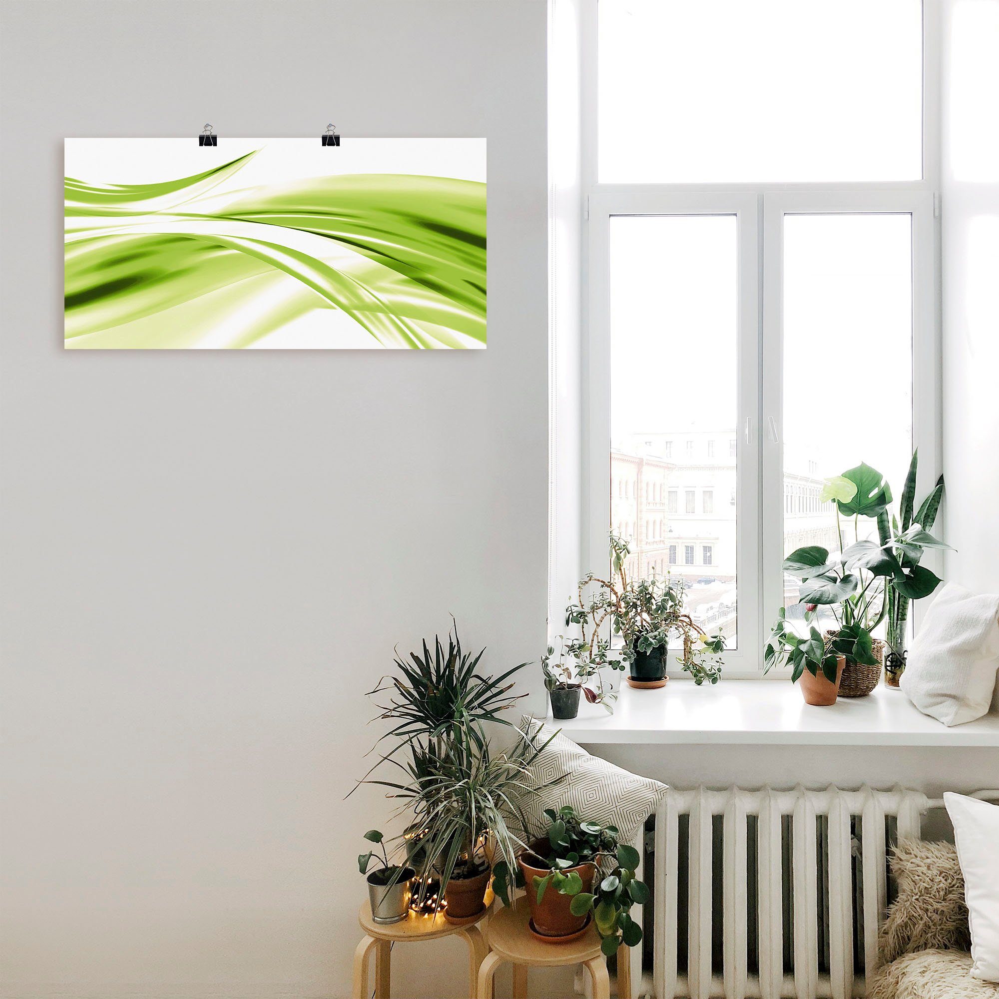 Artland Artprint Mooie golf - abstract als artprint van aluminium, artprint voor buiten, artprint op linnen, poster in verschillende maten. maten