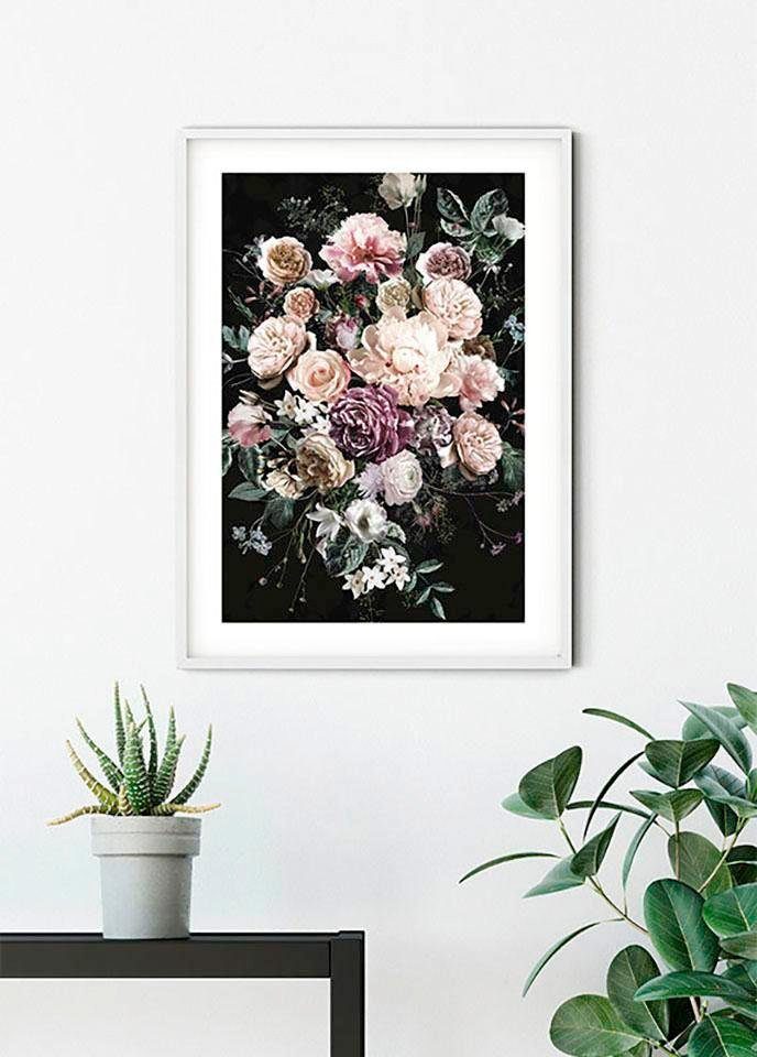 Komar Wanddecoratie Charming boeket Wanddecoratie - zonder lijst (1 stuk)