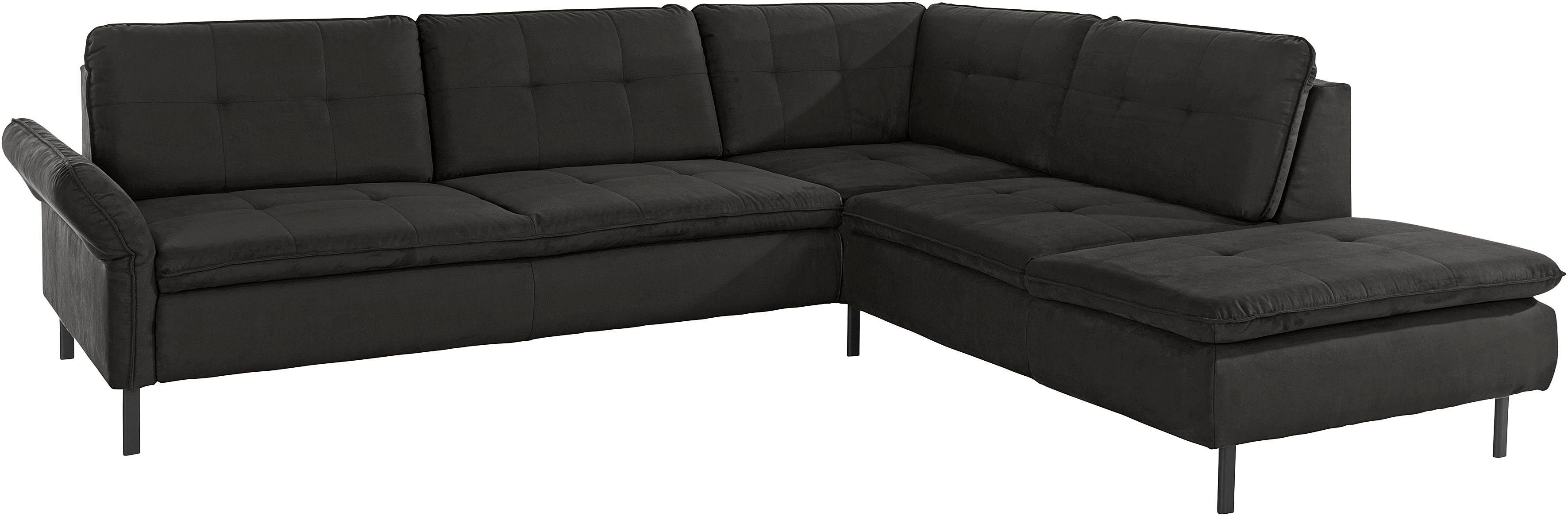 INOSIGN Hoekbank Birkholm L-vorm Verstelbare armleuningen, ook in Easy Clean bekleding - met water te reinigen