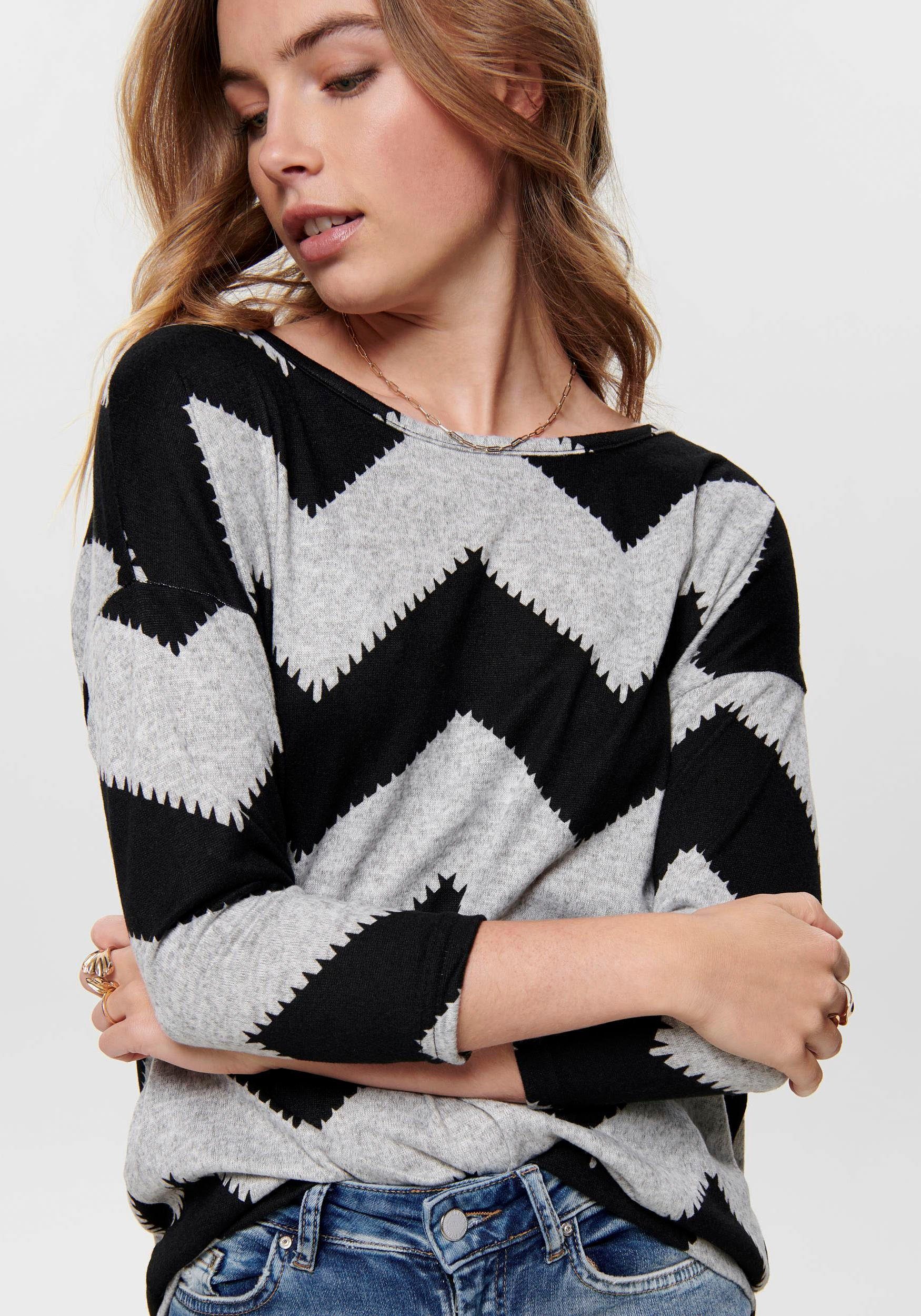 Only Shirt met 3/4 mouwen ONLELCOS 4/5 AOP TOP JRS
