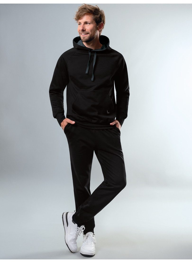 Trigema Joggingpak TRIGEMA joggingpak van biokatoen (1-delig) heren trainingspakken maat XXL zwart