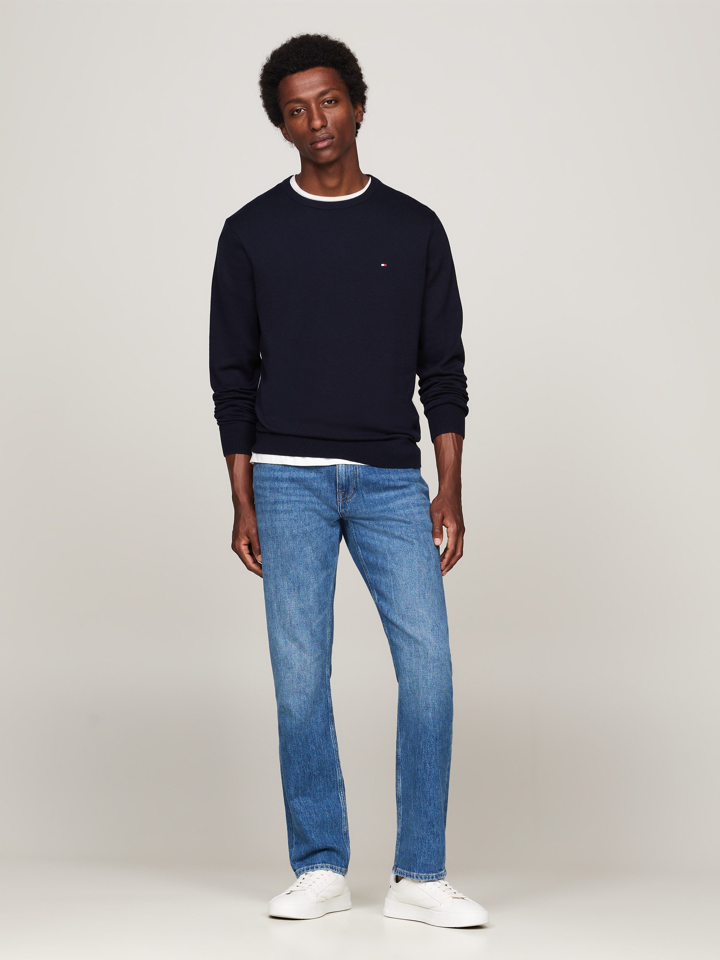 Tommy Hilfiger Trui met ronde hals ESSENTIAL COTTON CREW NECK