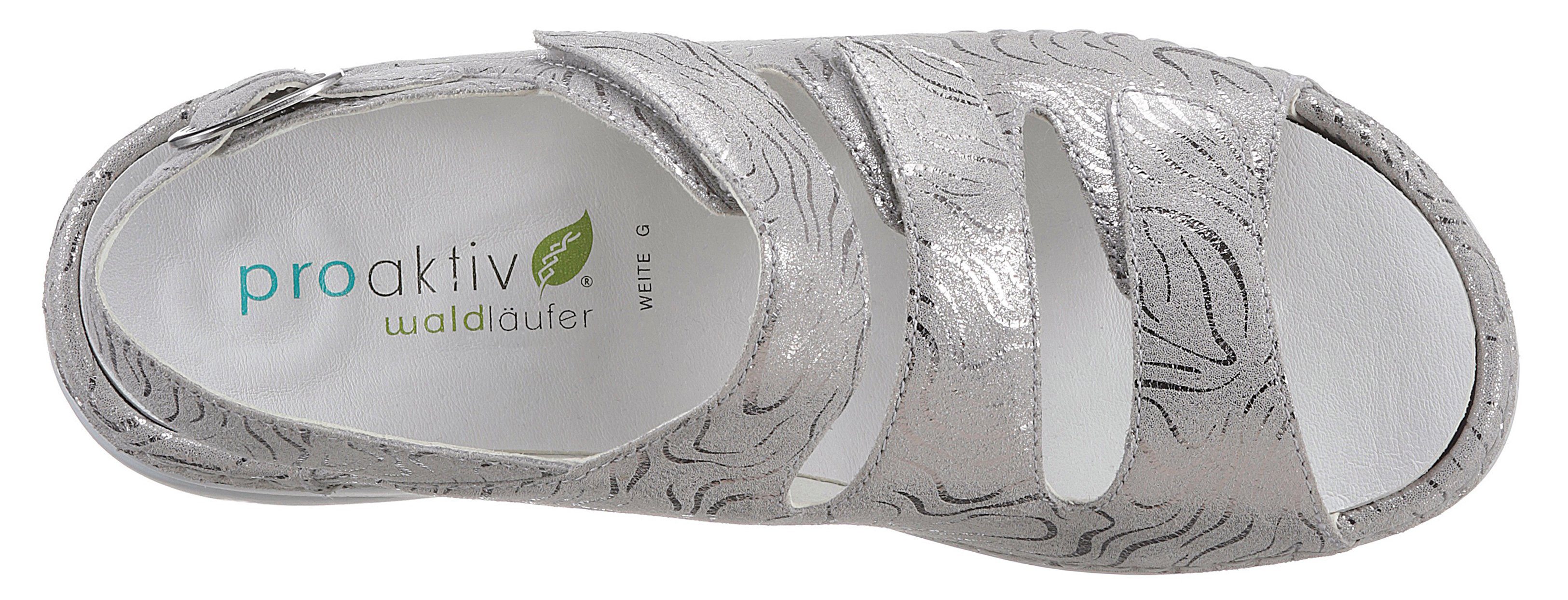 Waldläufer Sandalen GUNNA , zomerschoen, sandaal, sleehak, in metallic-look, g-breedte