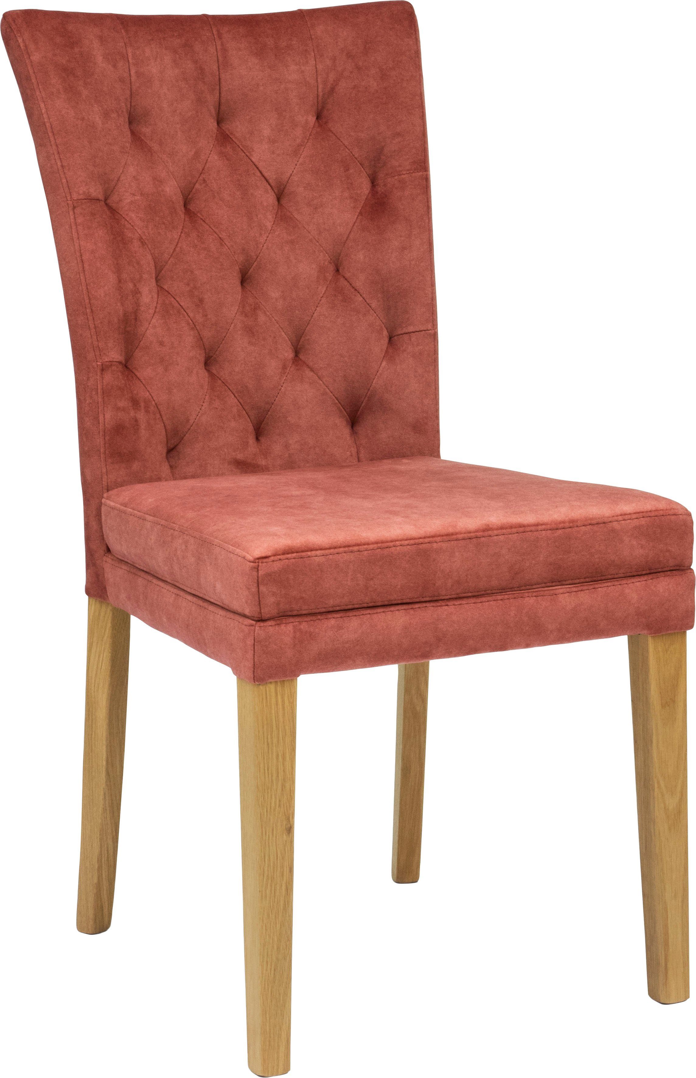 Home affaire Eetkamerstoel Colorado BESTSELLER Polsterstoel Poten in eiken of noten. In set van 2, 4 of 6