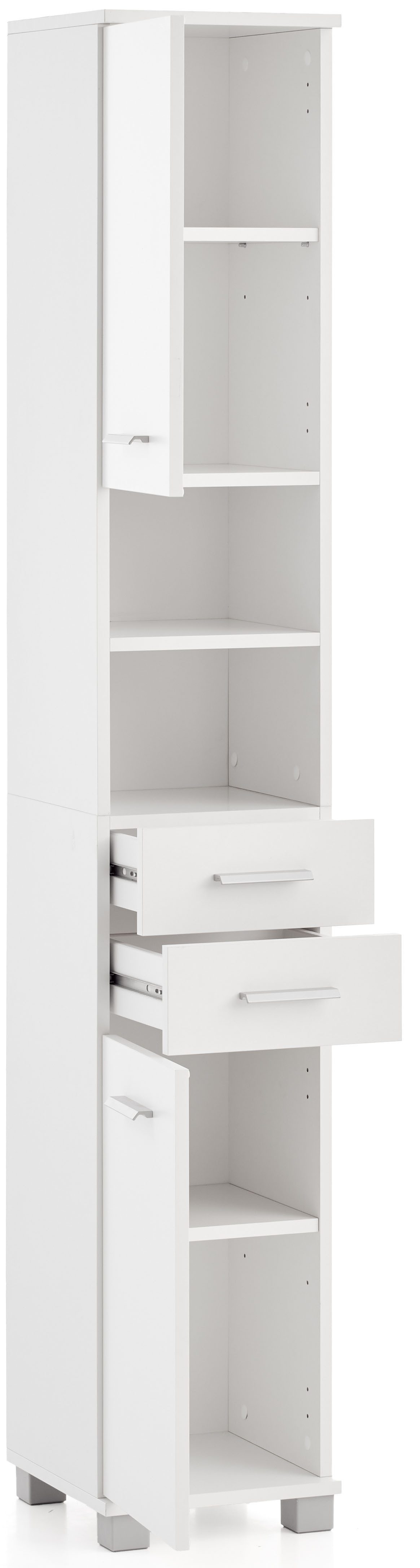 welltime Hoge kast Palermo, breedte 30 cm Verwisselbare deurstop, metalen beslag