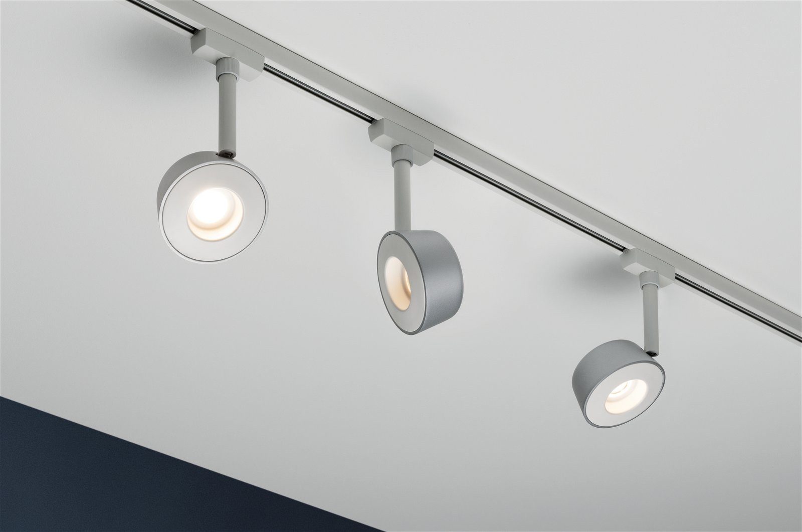 Paulmann Railsysteem-lampen URail rails spot Pellet 350lm 6,7W 2700K 230V chroom mat, dimbaar 4W (1-delig)