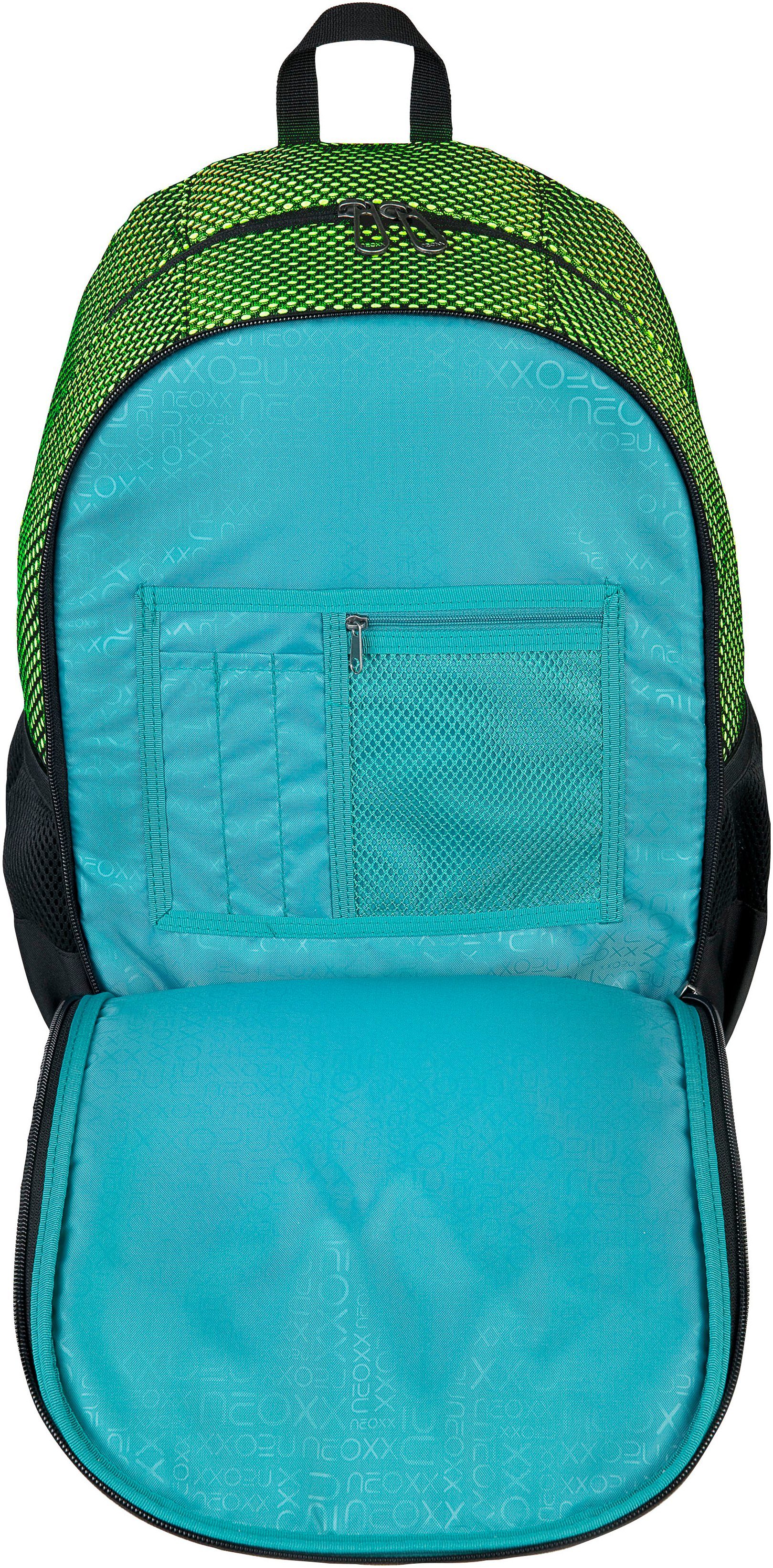 neoxx Schoolrugzak Flow, All about Neon gedeeltelijk van gerecycled materiaal
