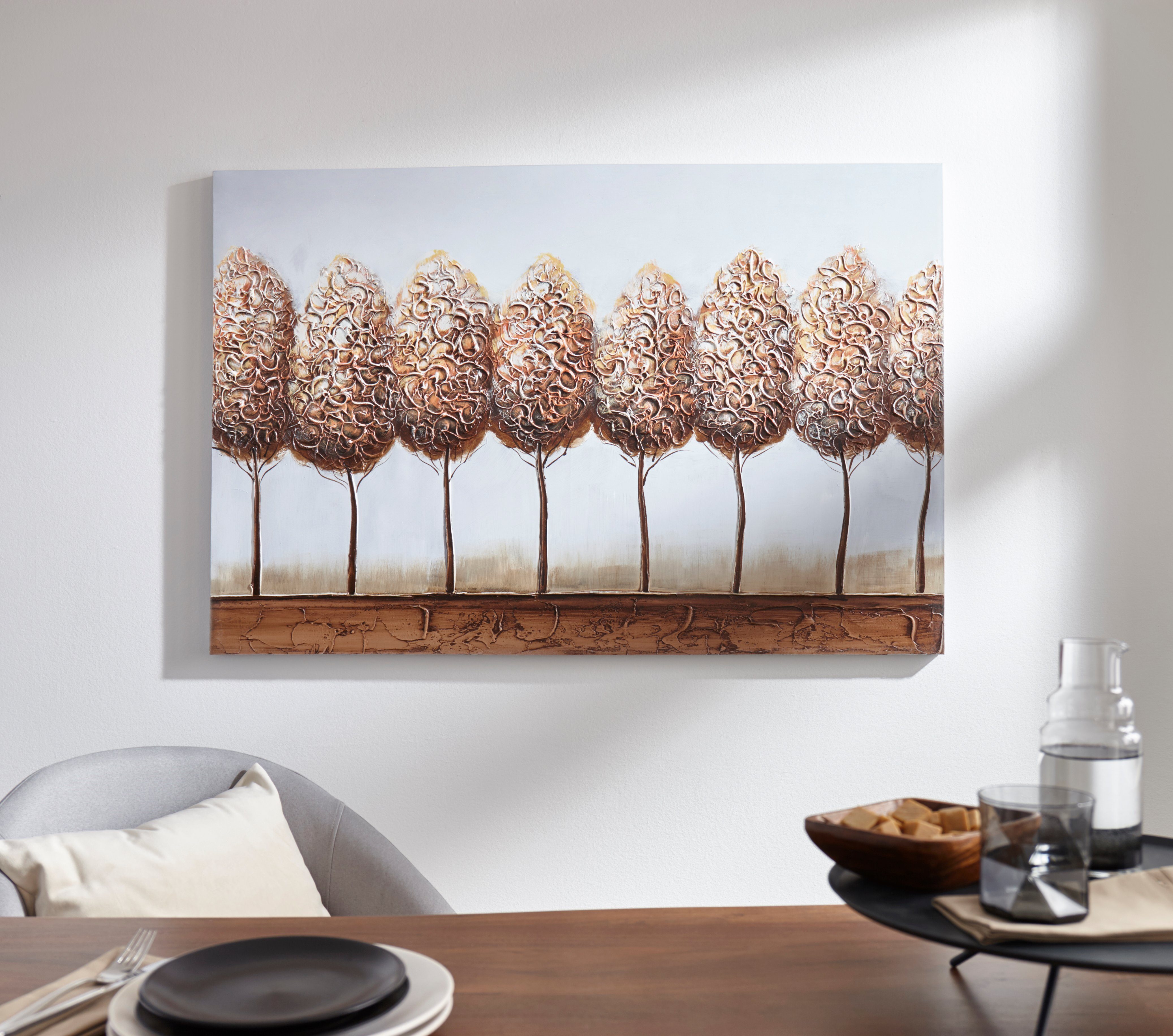 Home affaire Artprint op linnen Trees Motief bomen, 120x80 cm, woonkamer