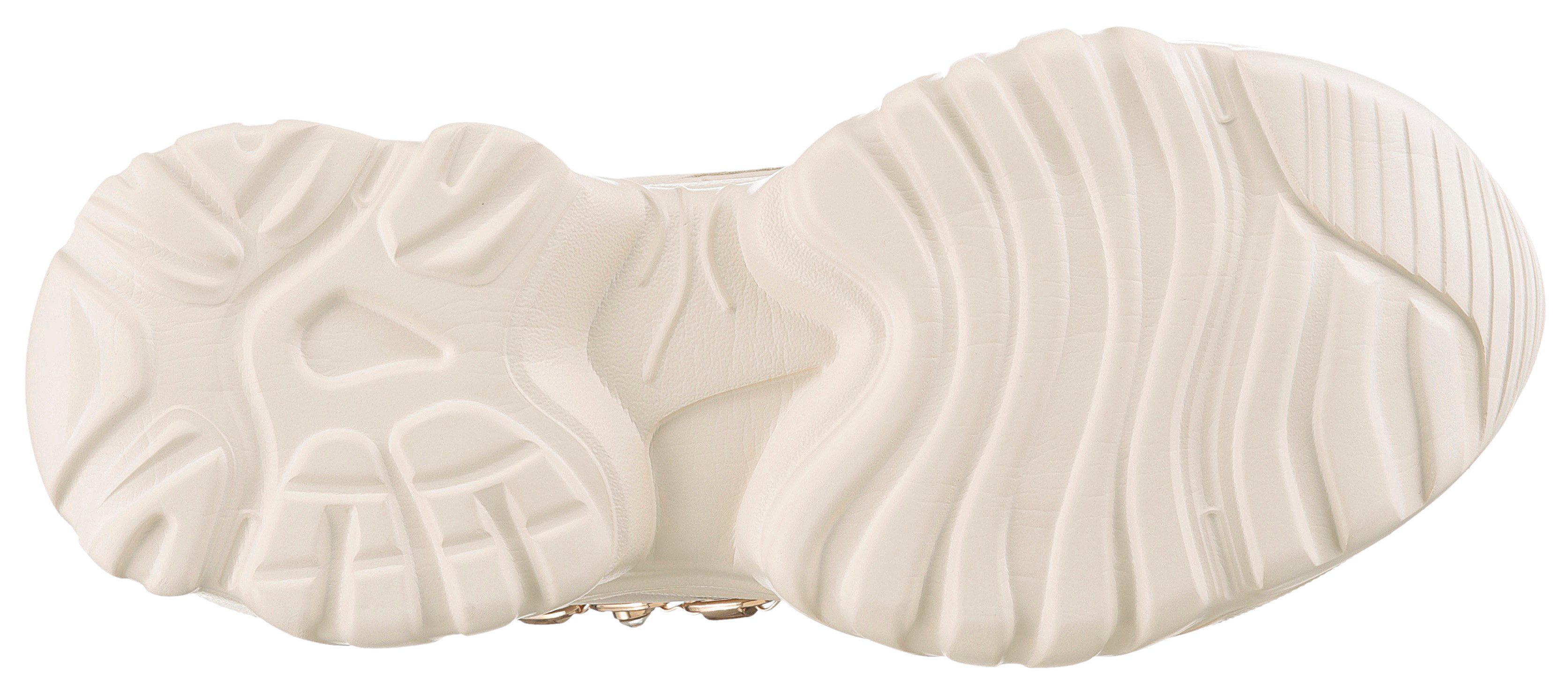 Buffalo Plateausneakers BLISS CHIN , chunky sneaker, vrijetijdsschoen met trendy decoratieve ketting
