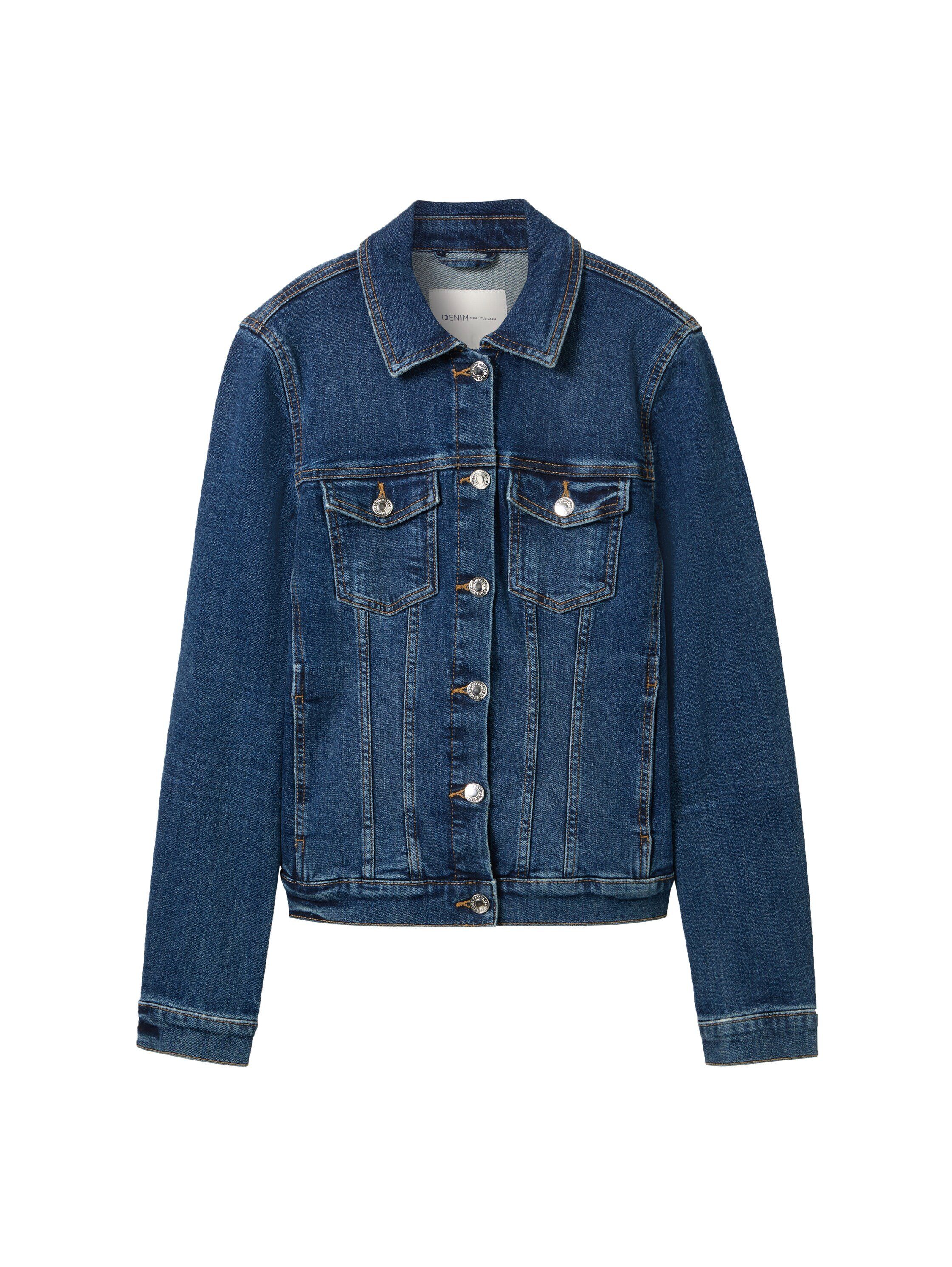 Tom Tailor Denim Jeansjack in klassieke look en met stretch
