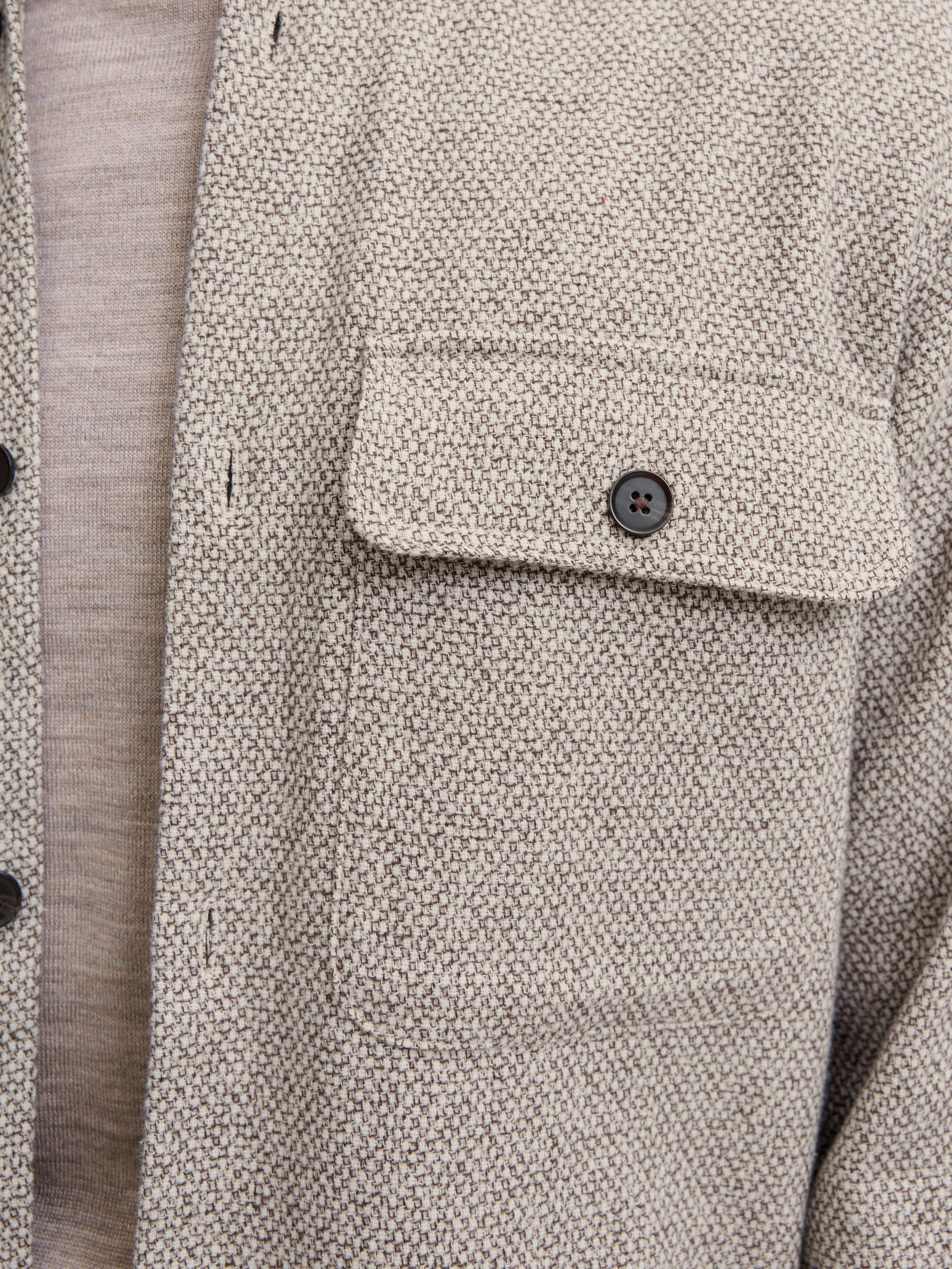 Jack & Jones Overhemd met lange mouwen JPRRAYLE MELANGE SOLID L/S OVERSHIRT SN