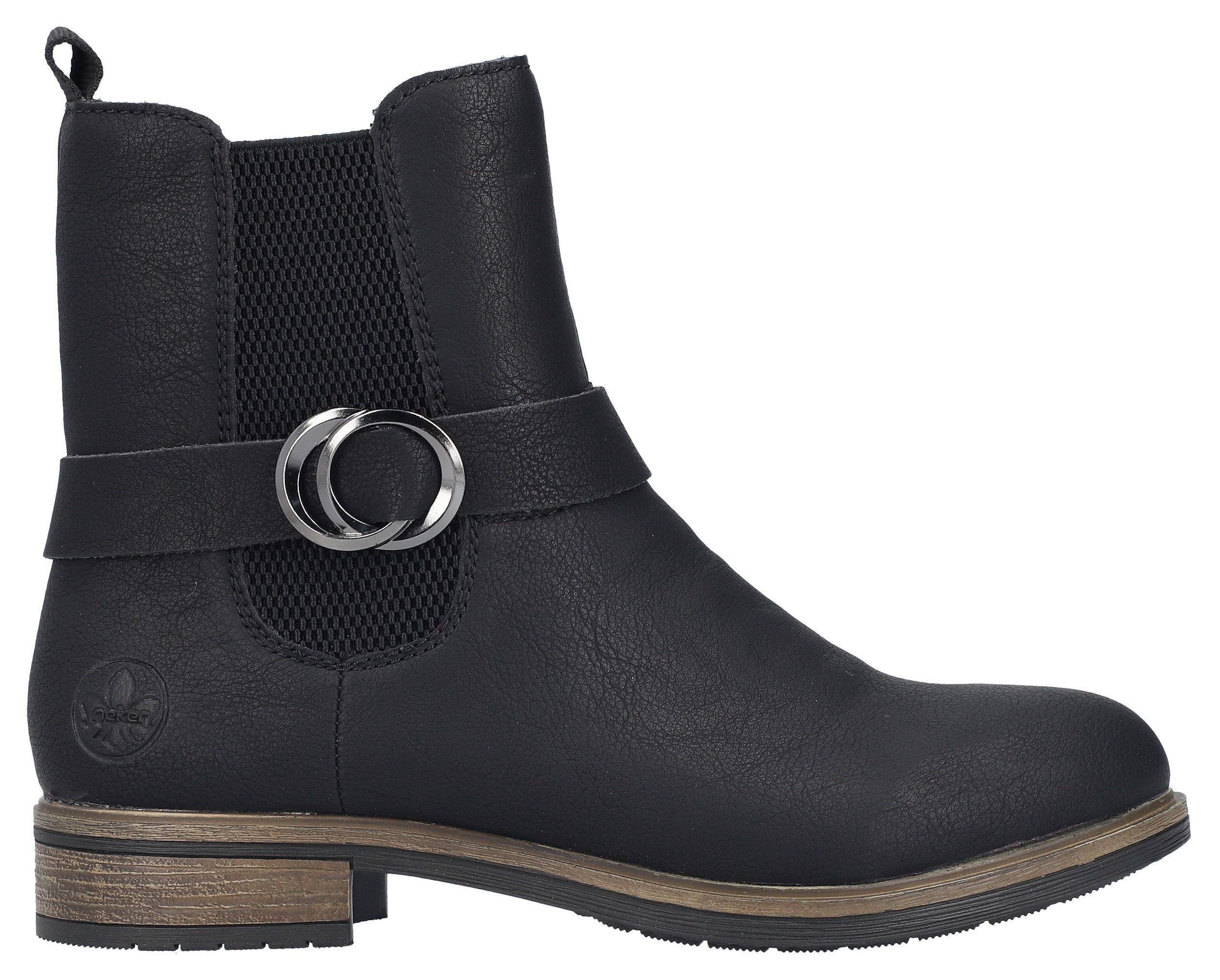 Rieker Winterlaarsjes chelseaboots, laarzen, hakken, met binnenrits
