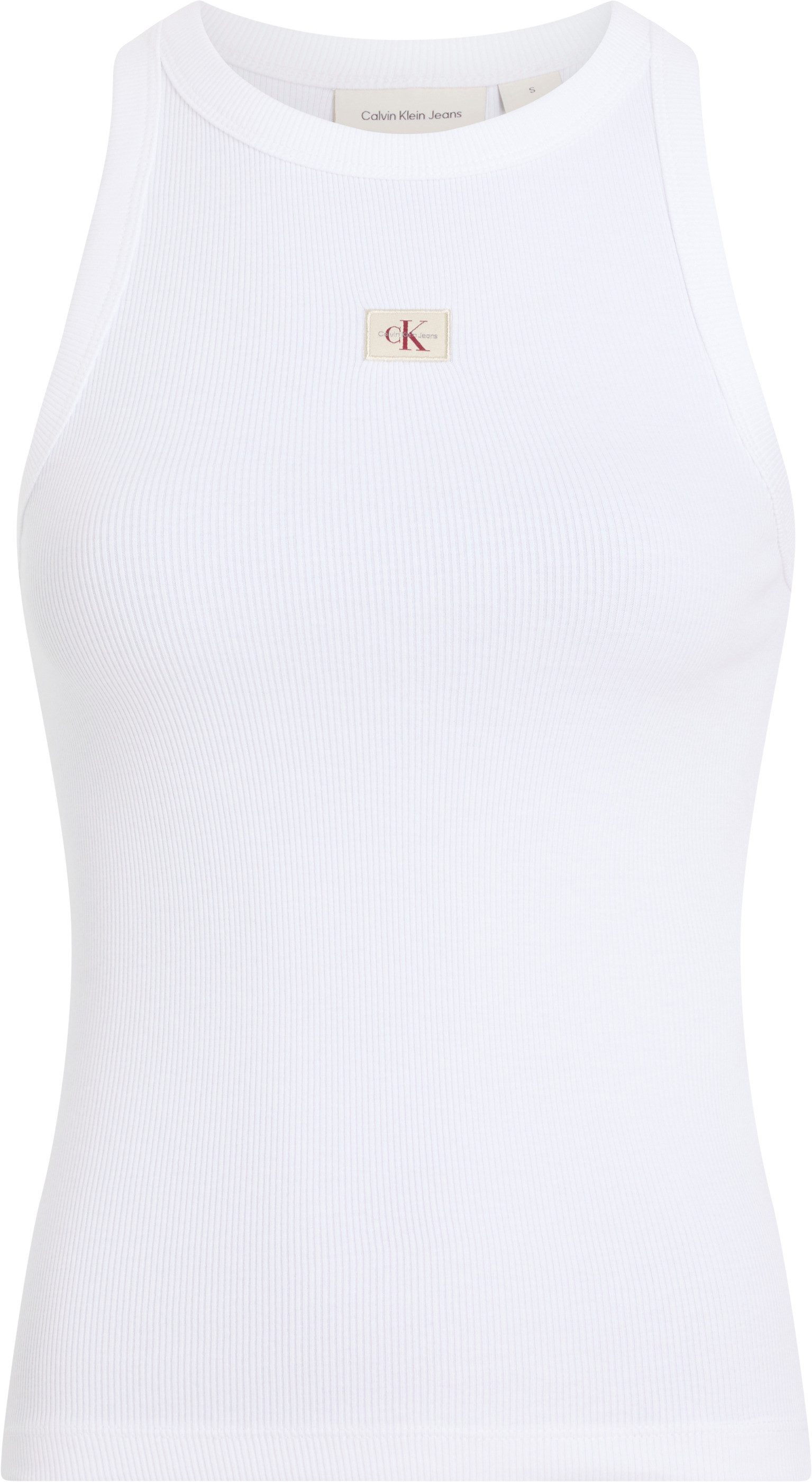 Calvin Klein Jeans Plus Tanktop PLUS WOVEN LABEL RIB TANK TOP