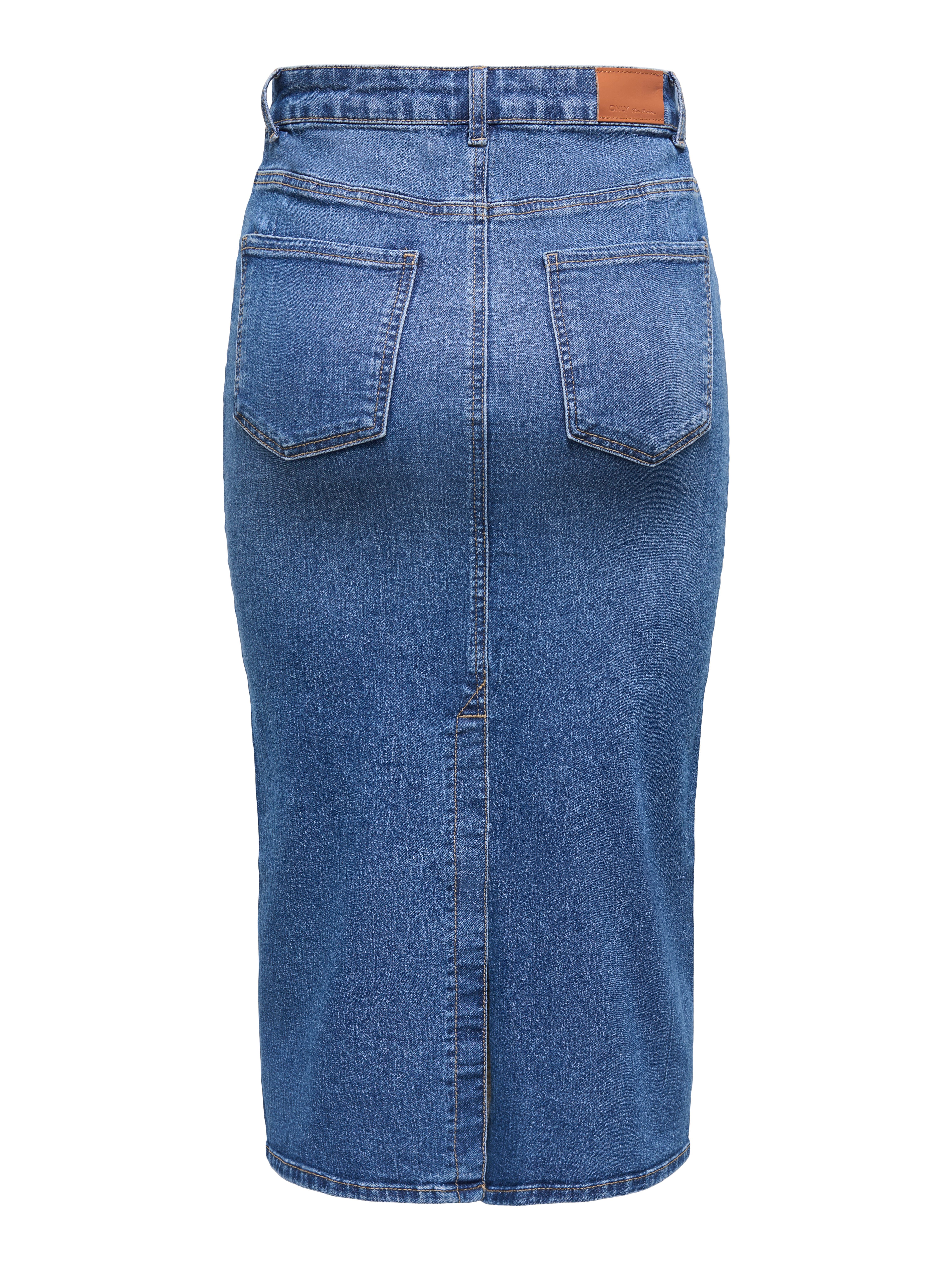 Only Jeans rok ONLWONDER MIDI BACK SLIT SKIRT PIM DNM