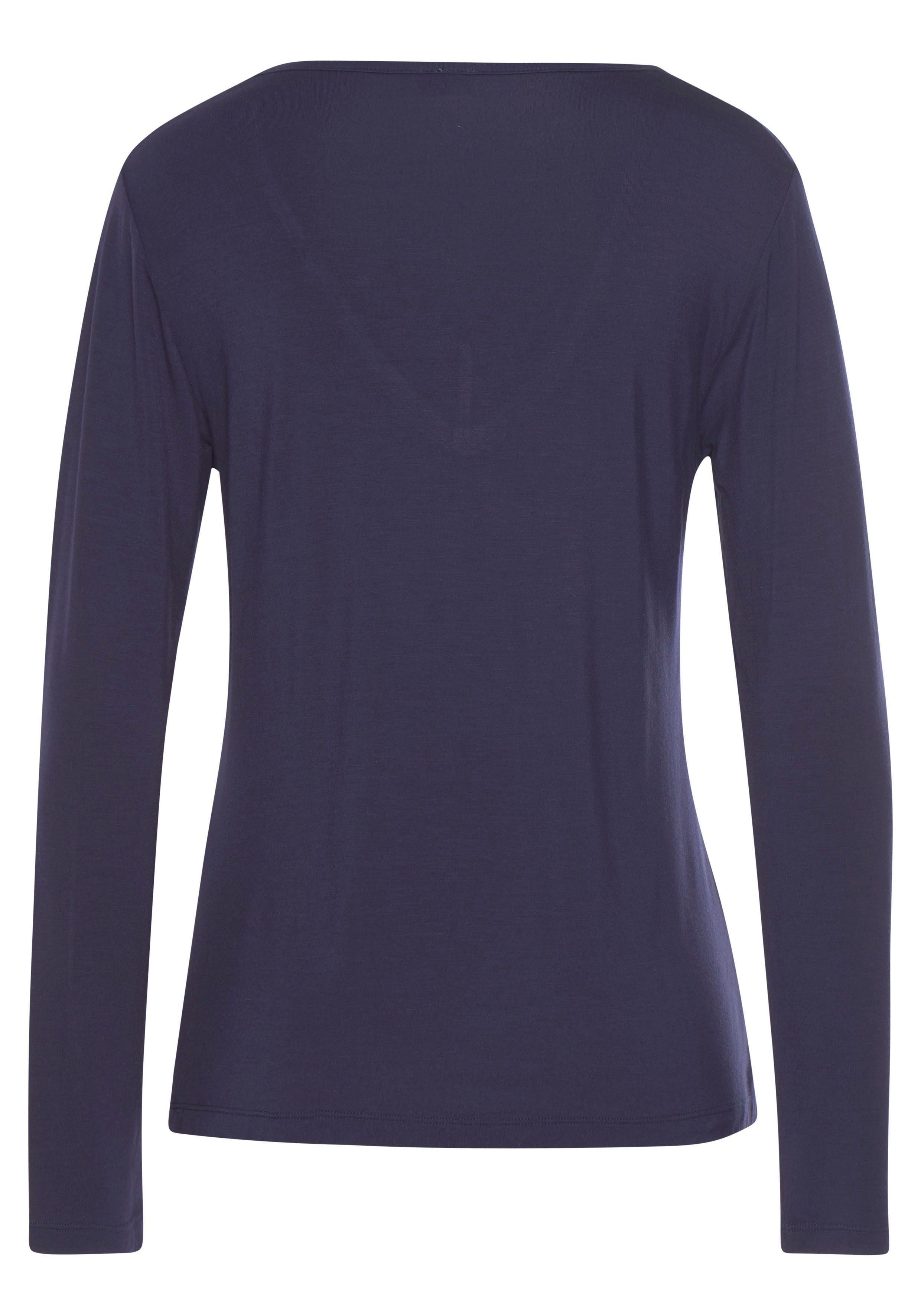 Lascana Pyjama top met kanten details