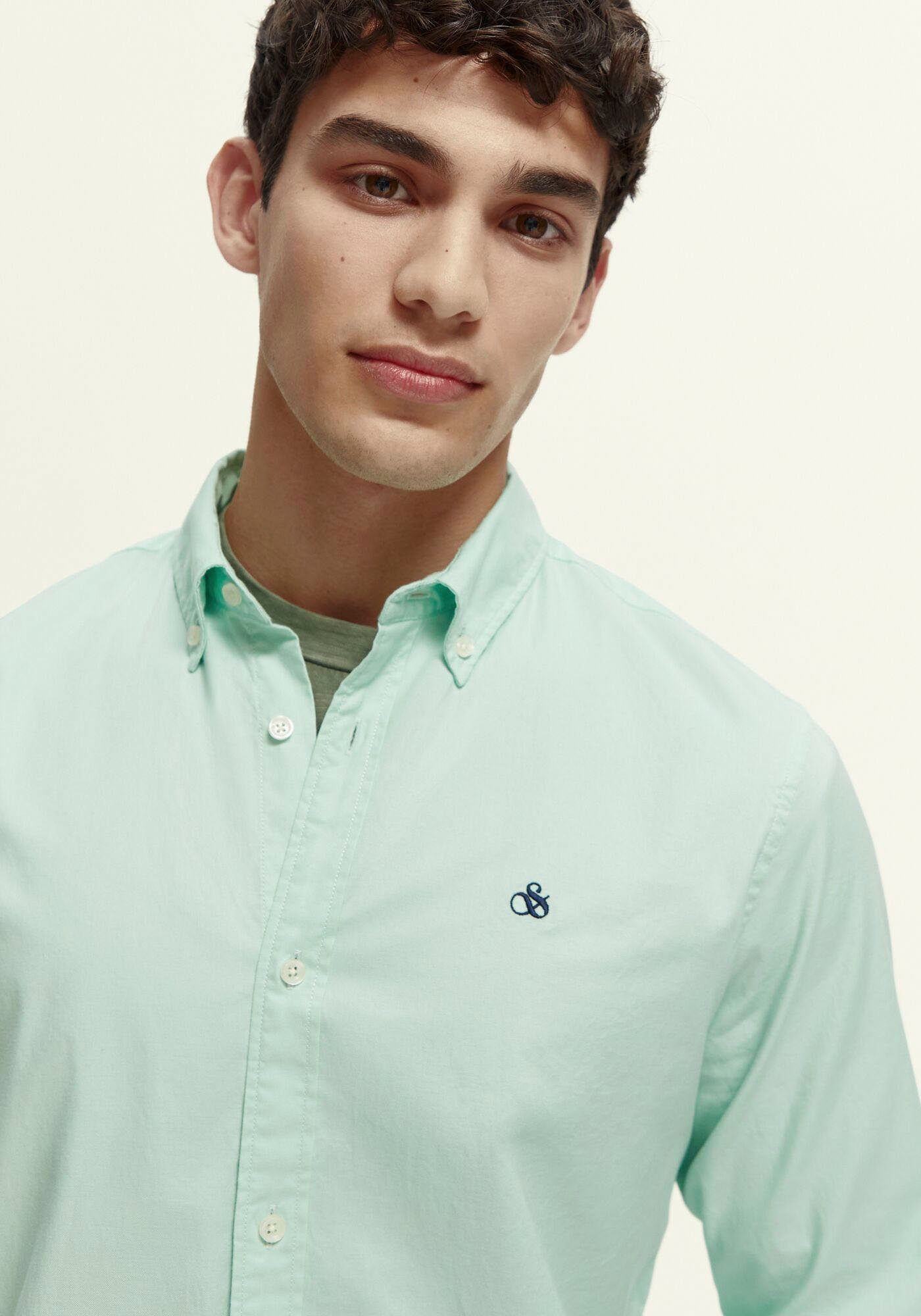 Scotch & Soda Overhemd met lange mouwen Essentials - Regular-Fit Organic Cotton Oxford Shirt