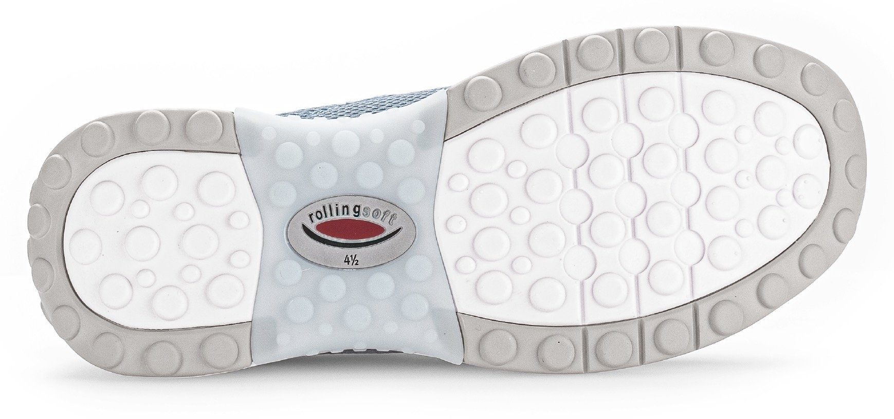 Gabor Rollingsoft Sneakers met sleehak , vrijetijdsschoen, lage schoen, veterschoen met optifit-voetbed