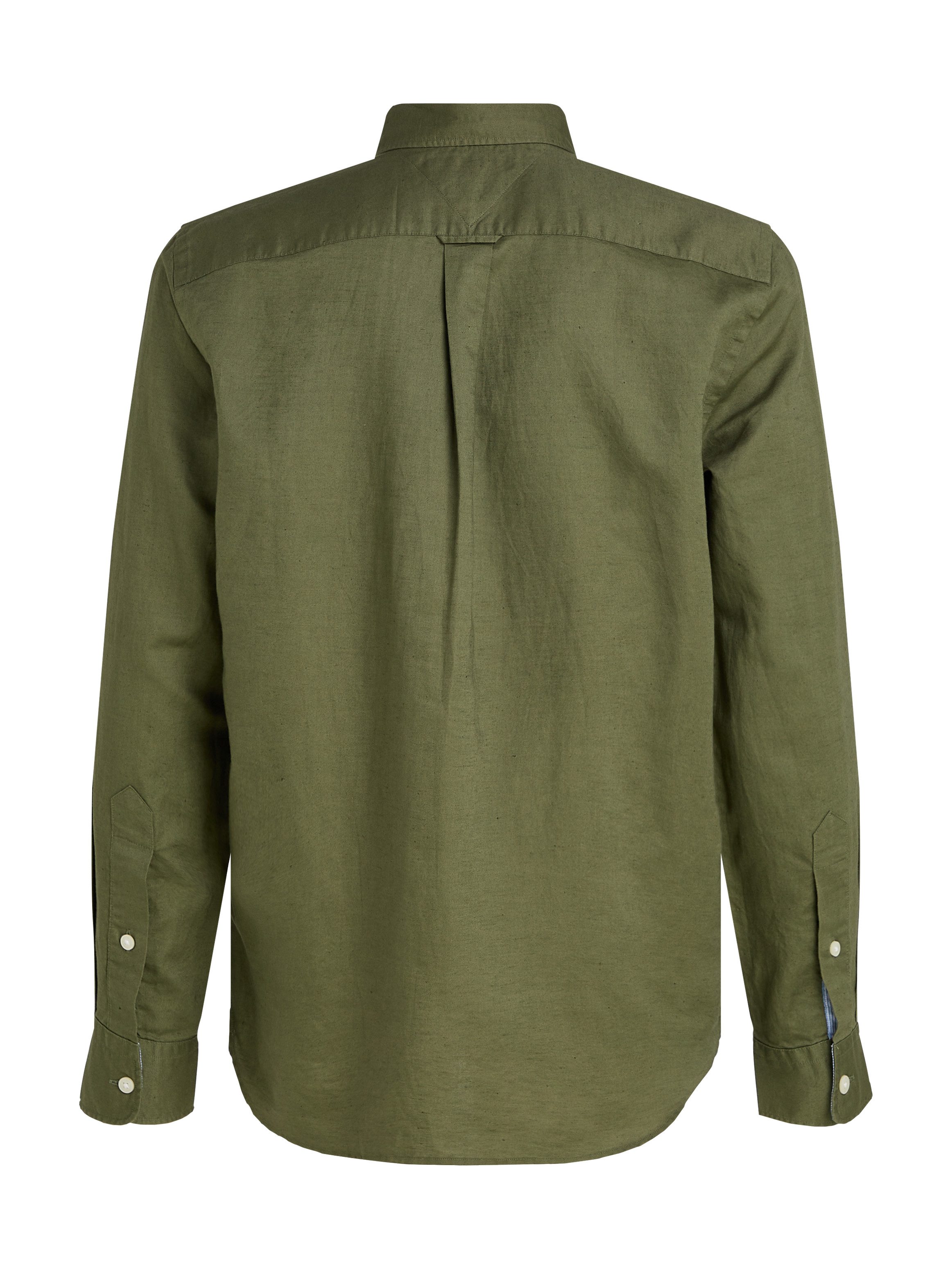 Tommy Hilfiger Overhemd met lange mouwen LINEN BLEND SOLID RF SHIRT