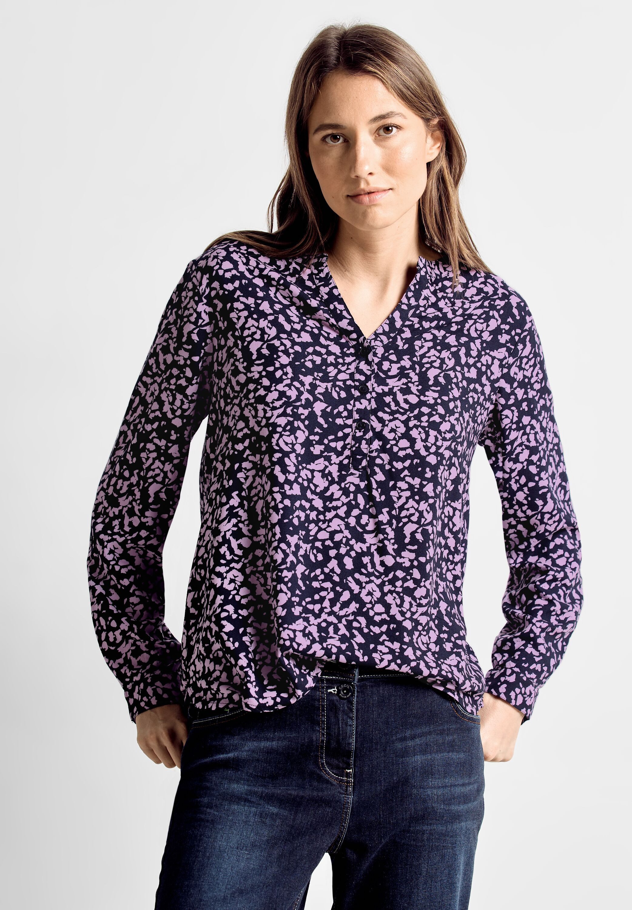 Cecil Blouse met lange mouwen met minimal-print