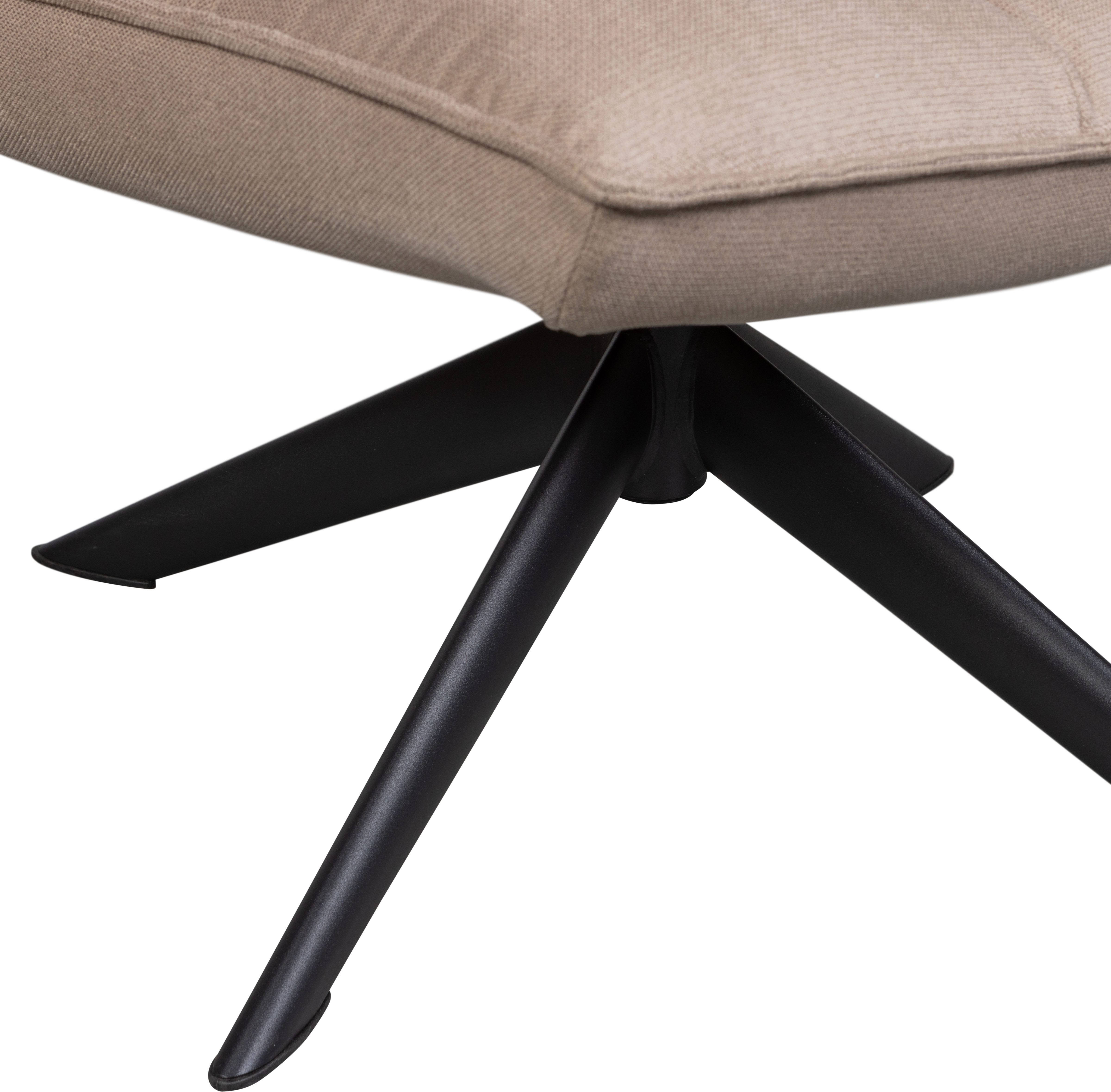 WOOOD Draaibare fauteuil Jouke in elke richting draaibaar, h 90 cm x b 70 cm