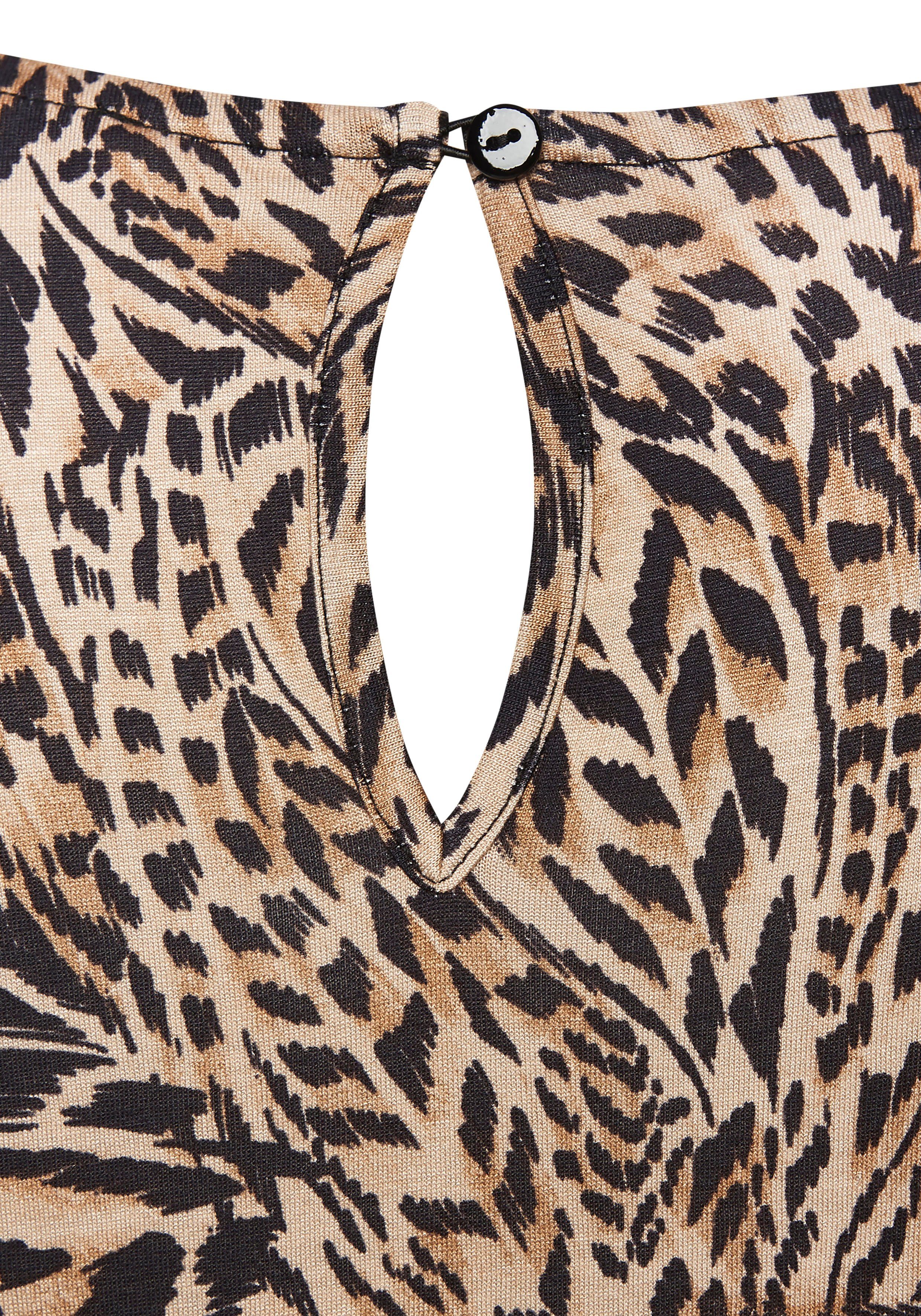 Buffalo Shirttop met sierbanden op de schouder, zomers dames top