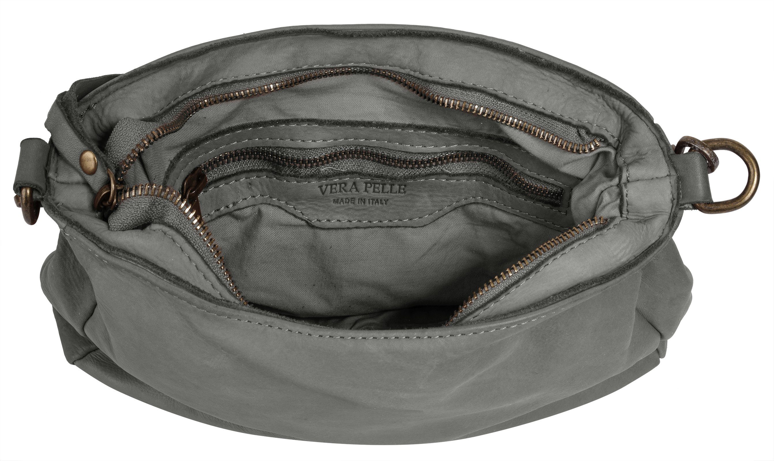 Samantha Look Schoudertas echt leer, made in italy