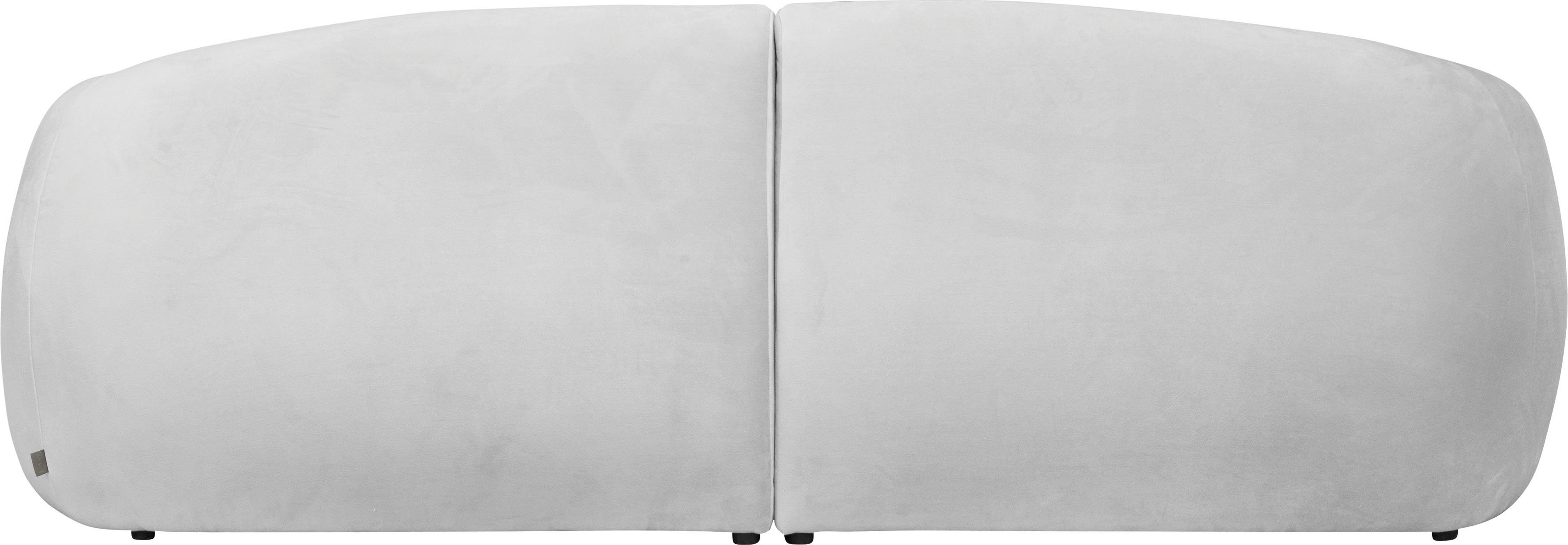 LeGer Home by Lena Gercke Megabank YANI designerbank, organische vorm, afmetingen B/D/H: 240/64/81 cm