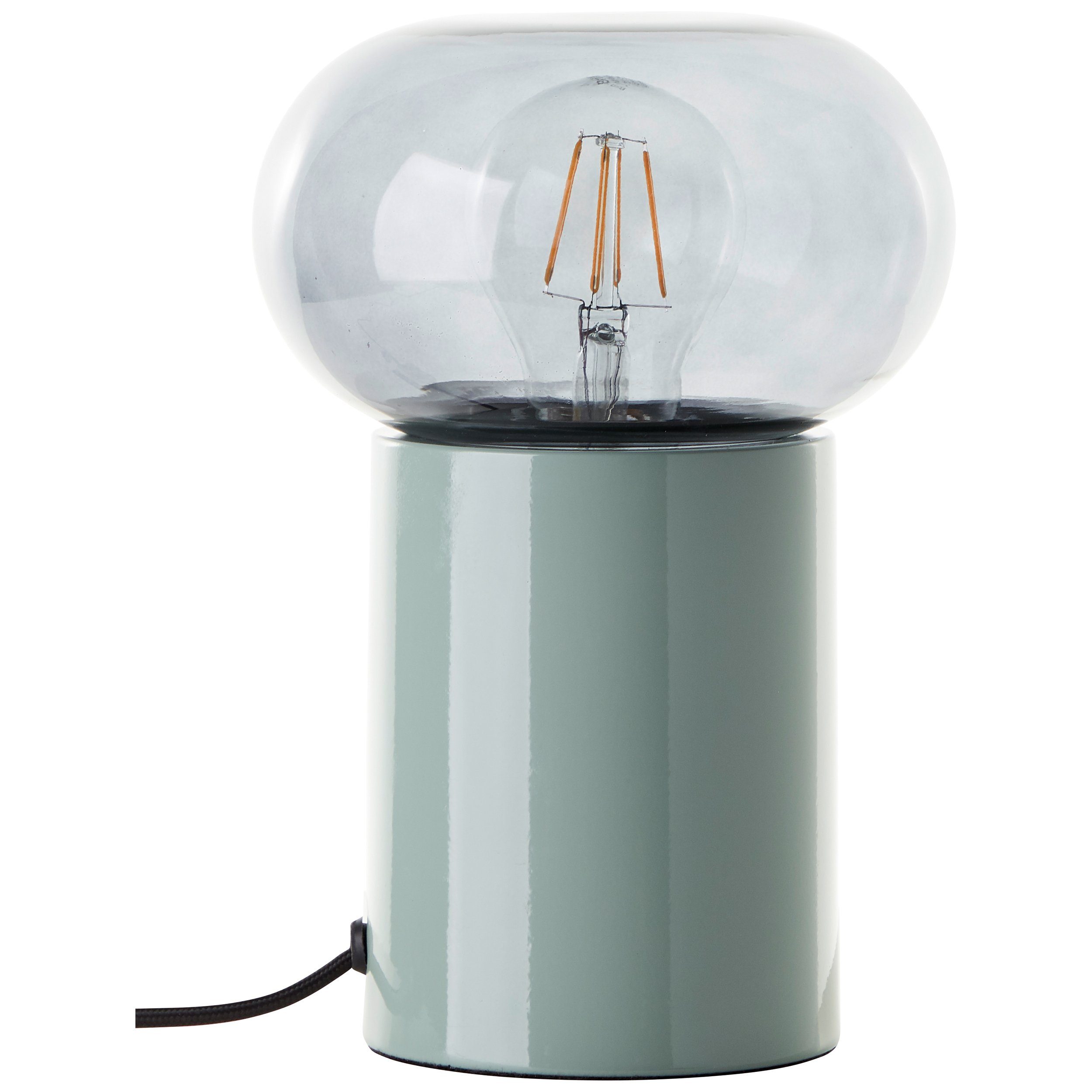 Brilliant Leuchten Tafellamp Knut 22 cm hoogte, e27 tafellampen grijs