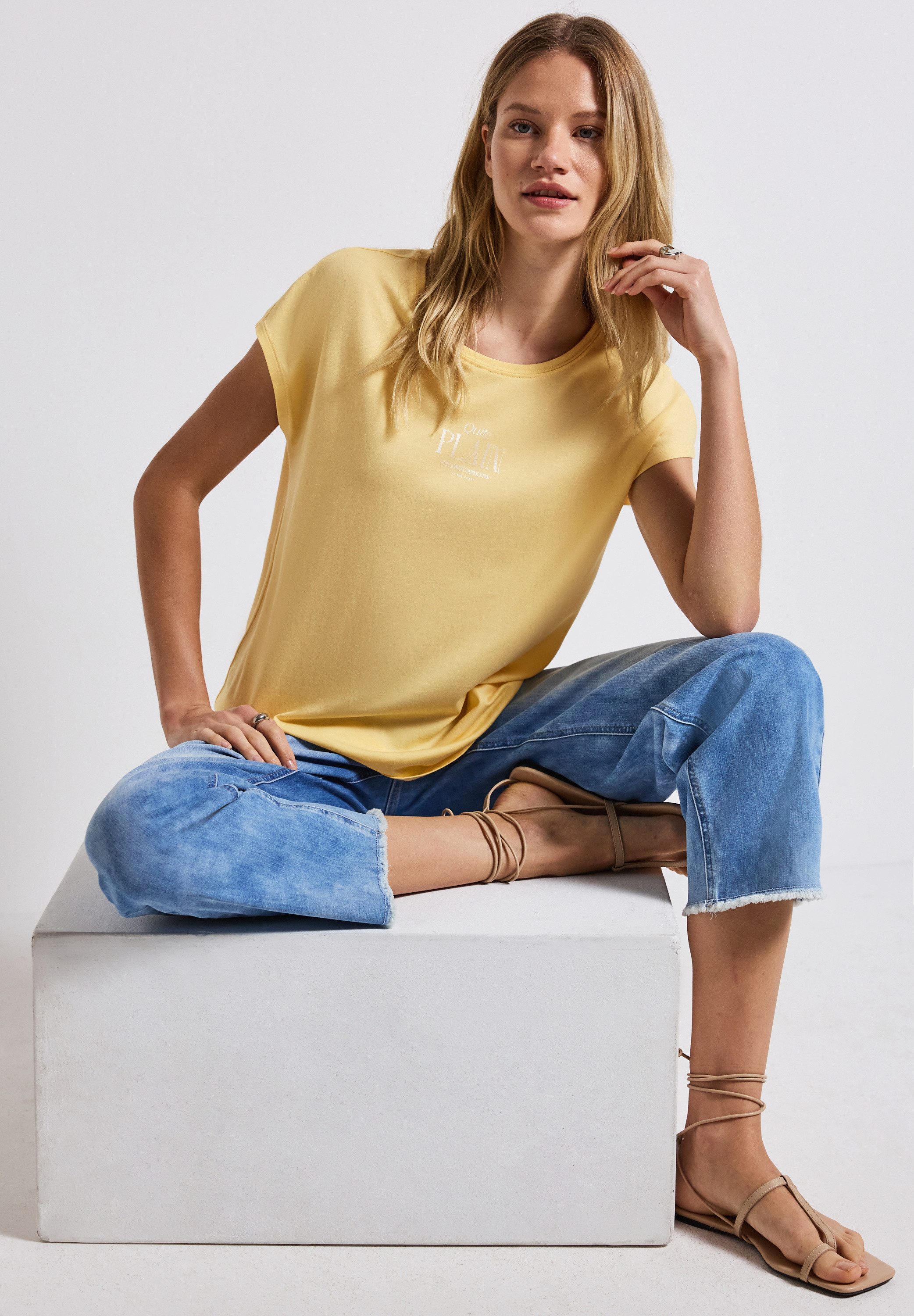 STREET ONE Shirttop met tekstprint