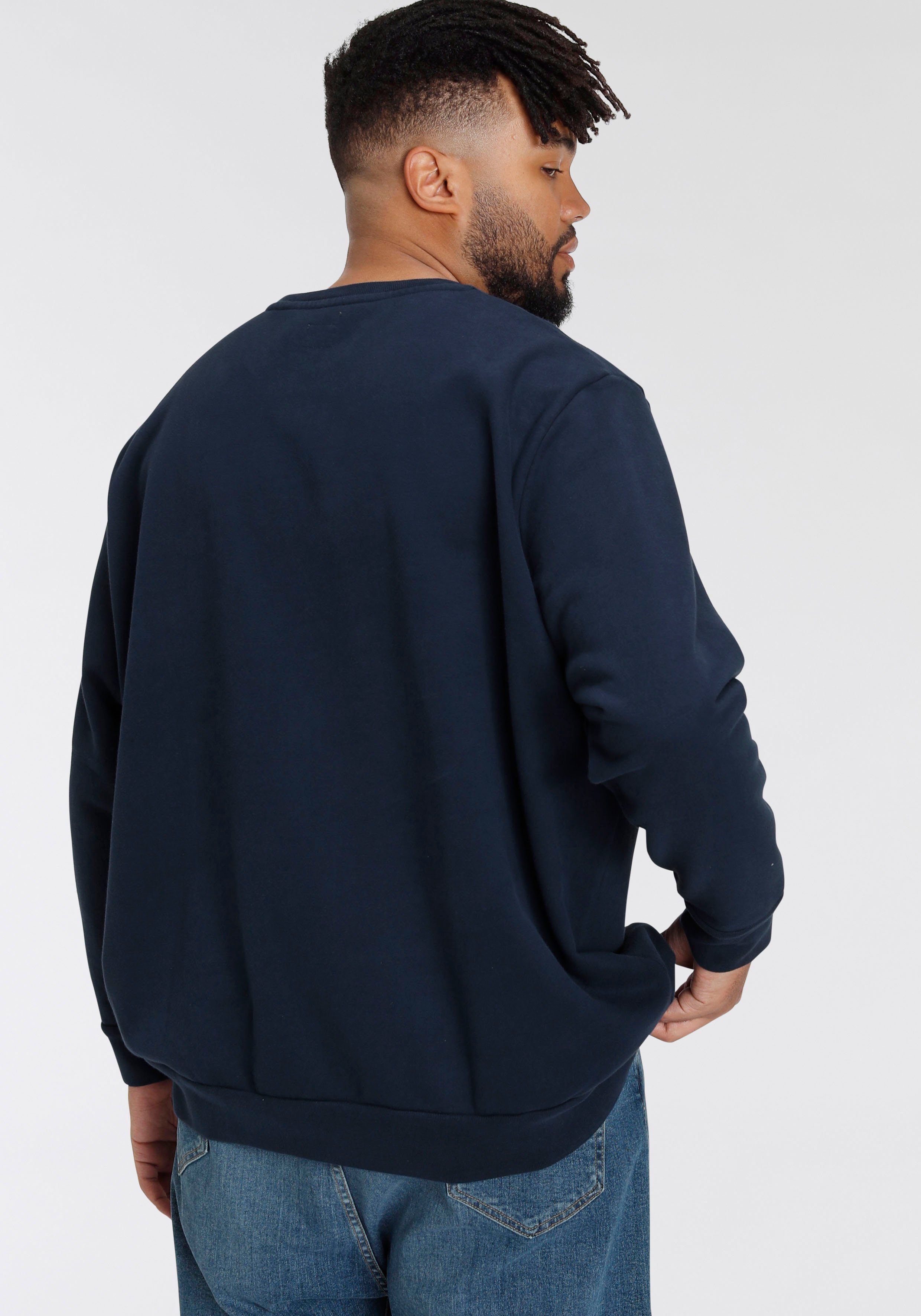 Levi's® Plus Sweatshirt BIG ORIGINAL HM CREW met batwing-logobadge