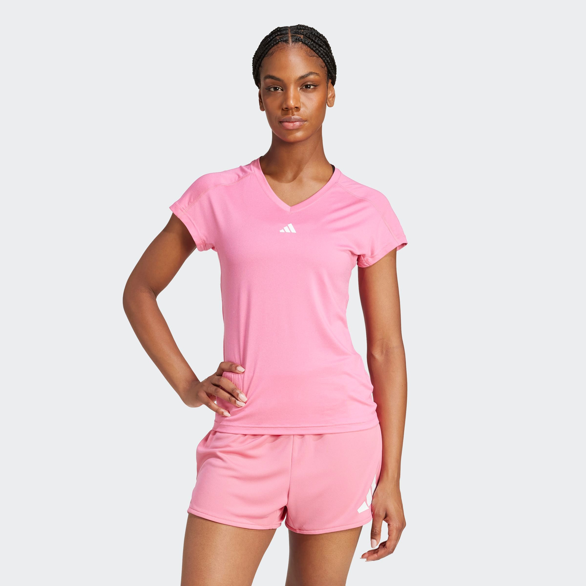 adidas Performance T-shirt TR-ES MIN T Trainingsshirt, vochtabsorberend met V-hals