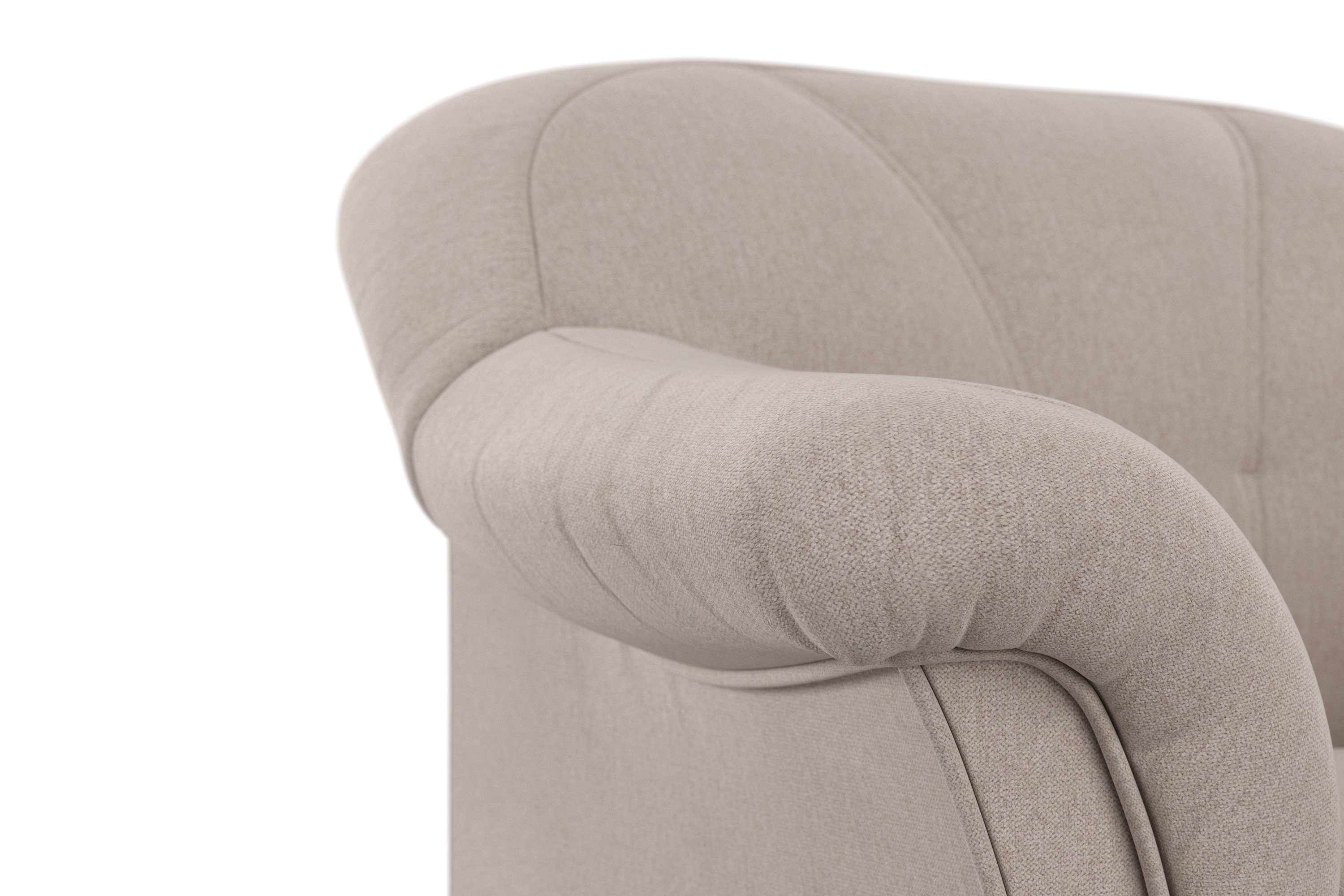 DOMO collection Fauteuil Pegnitz tijdloos, elegante armleuningen, comfortabel