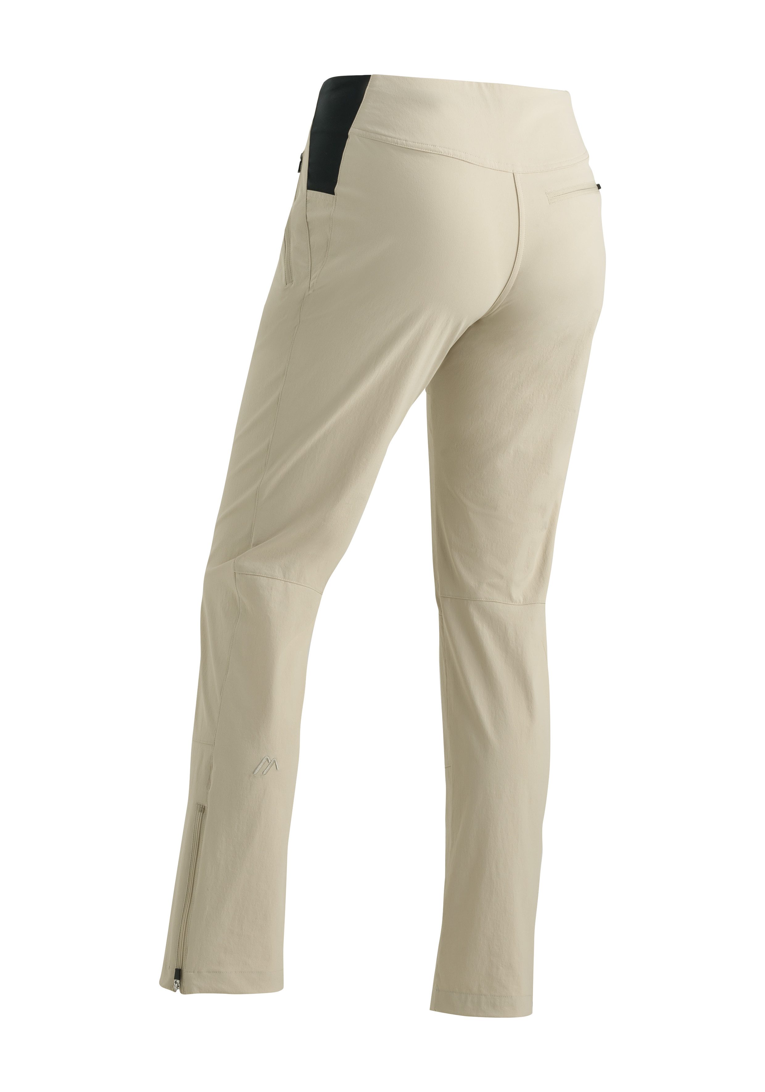 Maier Sports Outdoorbroek Inara slim Vario Dames wandelbroek, functionele broek met variabele tailleband en 4 zakken, slim fit