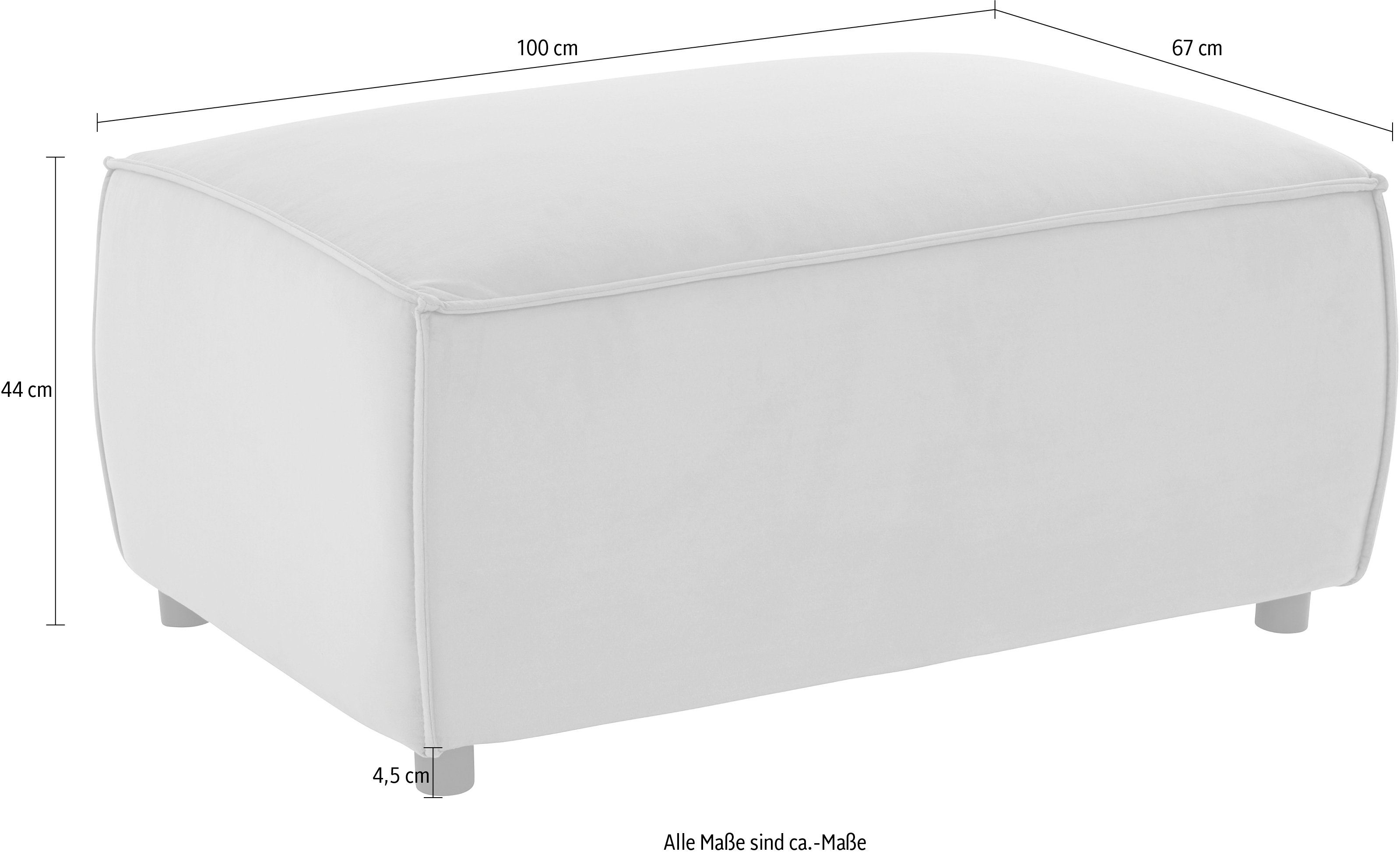 INOSIGN Hocker Marva passend bij de bekledings van de marva-serie, binnenvering