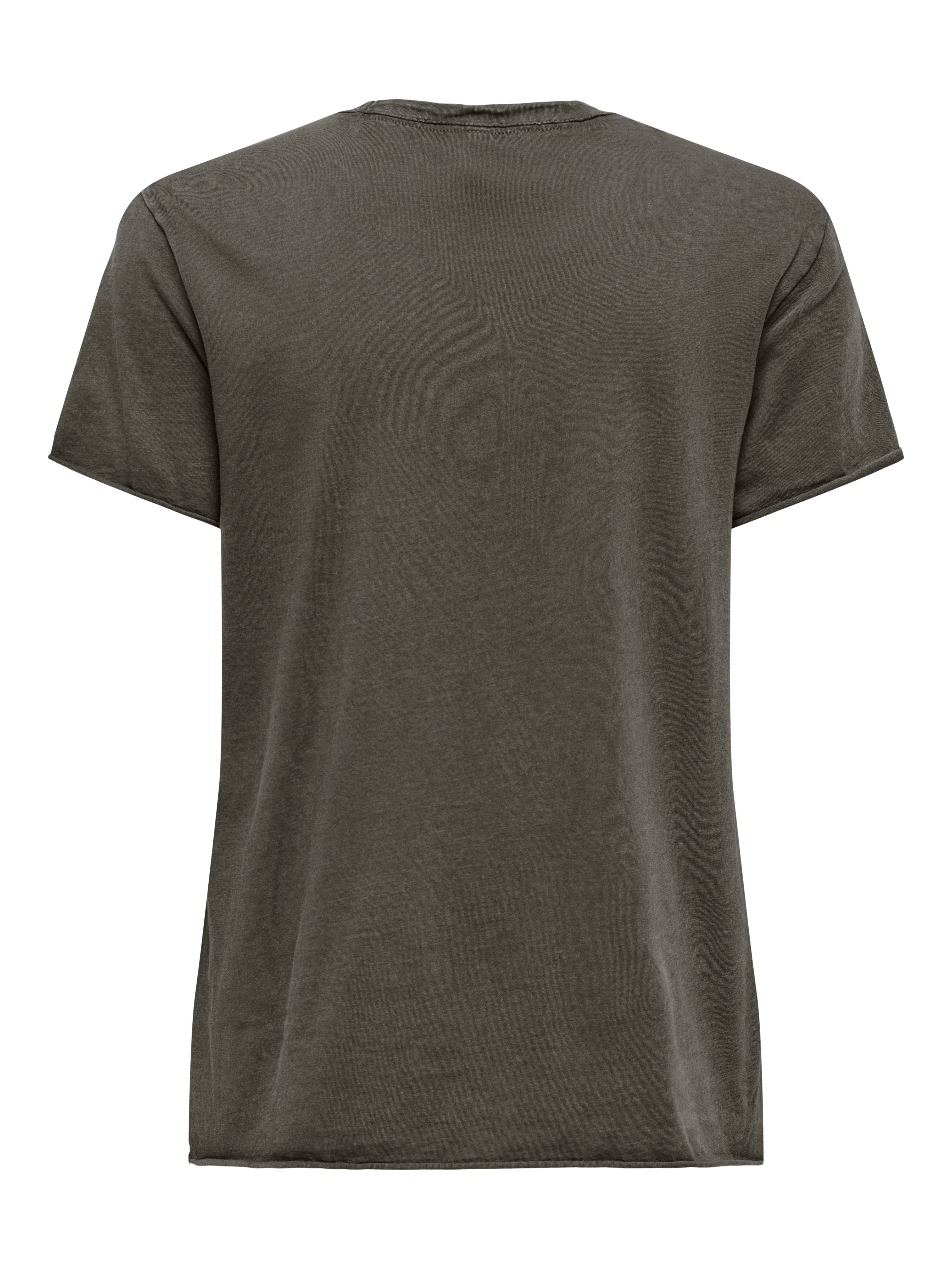 Only Shirt met ronde hals ONLLUCY REG S/S TOP JRS NOOS
