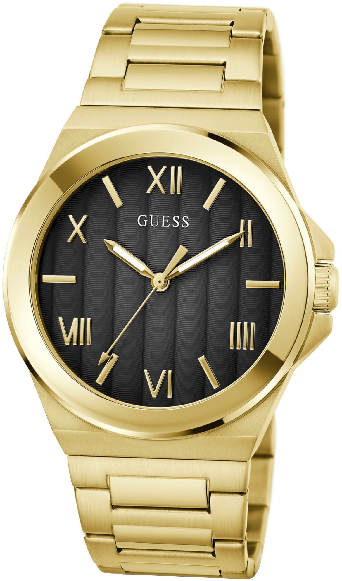 Guess Kwartshorloge Vinyl Horloge, herenhorloge, stalen band, mineraalglas, analoog