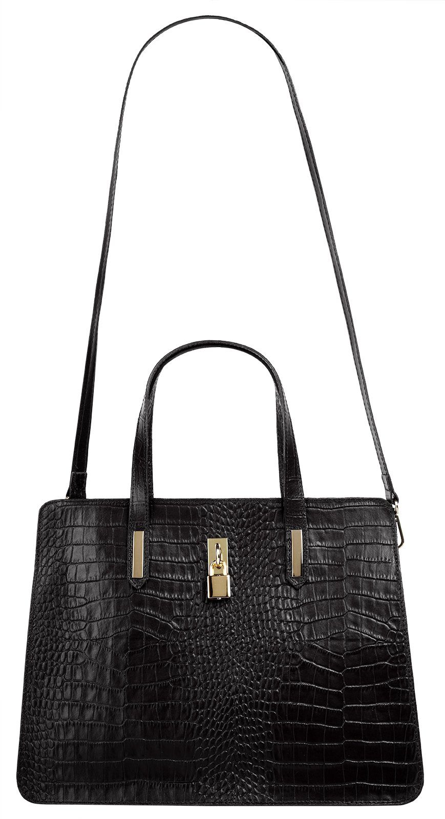 Cluty Tas echt leer, made in italy